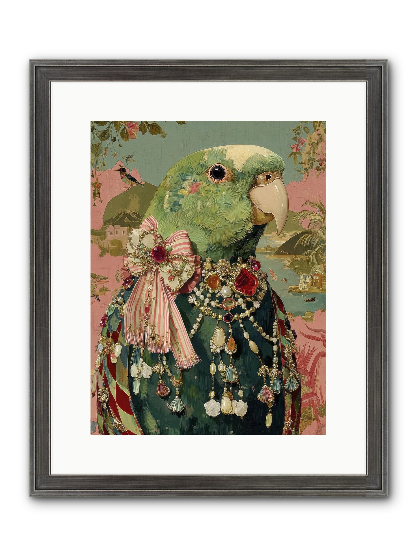 Rose Petals Before The Curtain Framed Print - Slimwoods Black/Silver 12x16