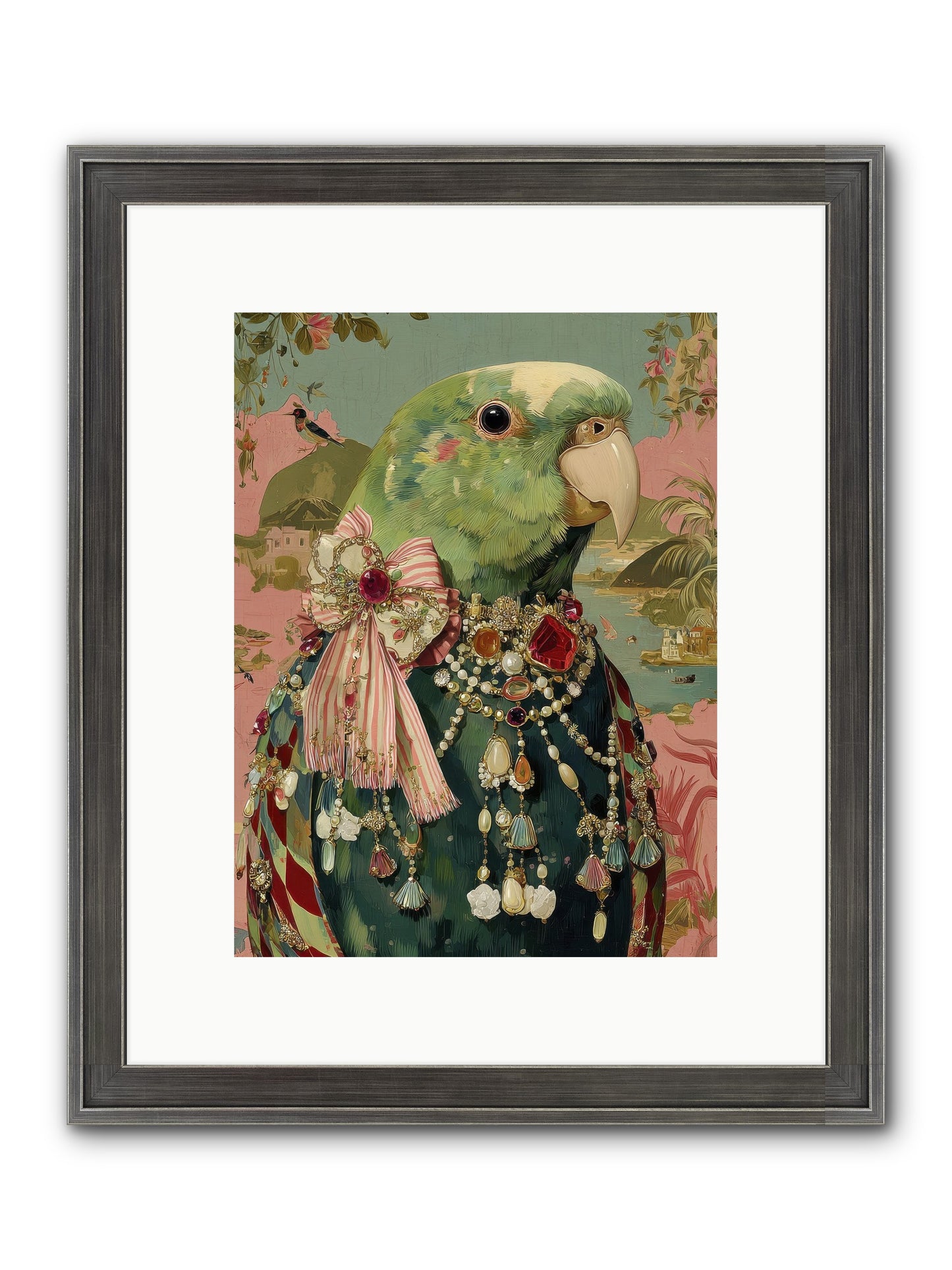 Rose Petals Before The Curtain Framed Print - Slimwoods Black/Silver 9x12
