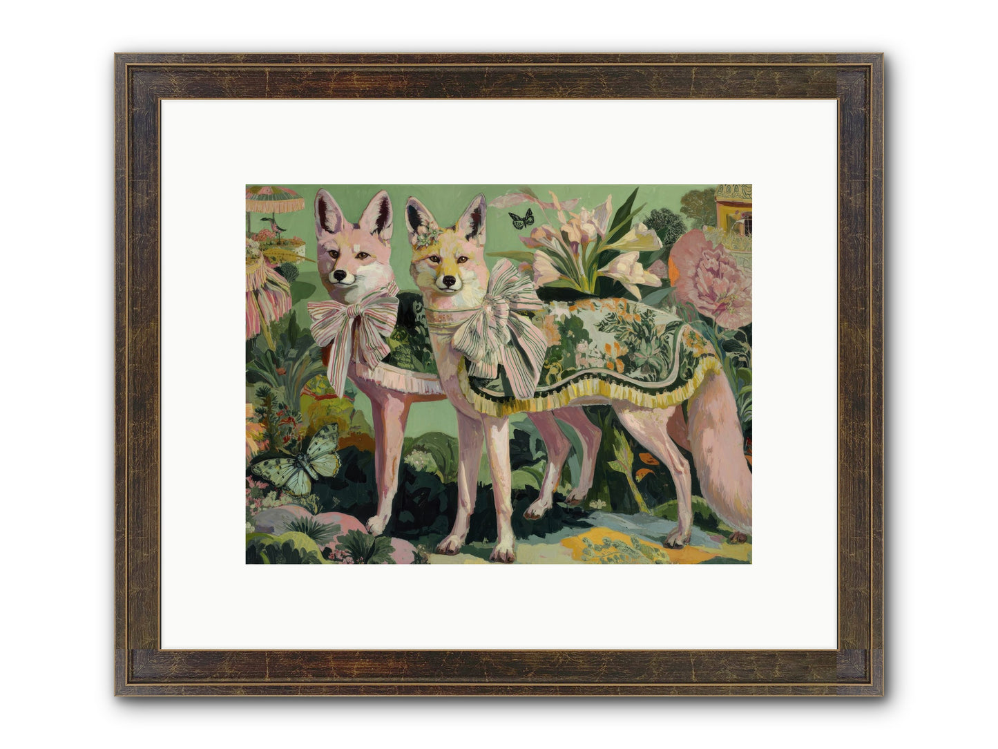 Rose Whisper No.1 Framed Print - Slimwoods Black/Gold 12x9