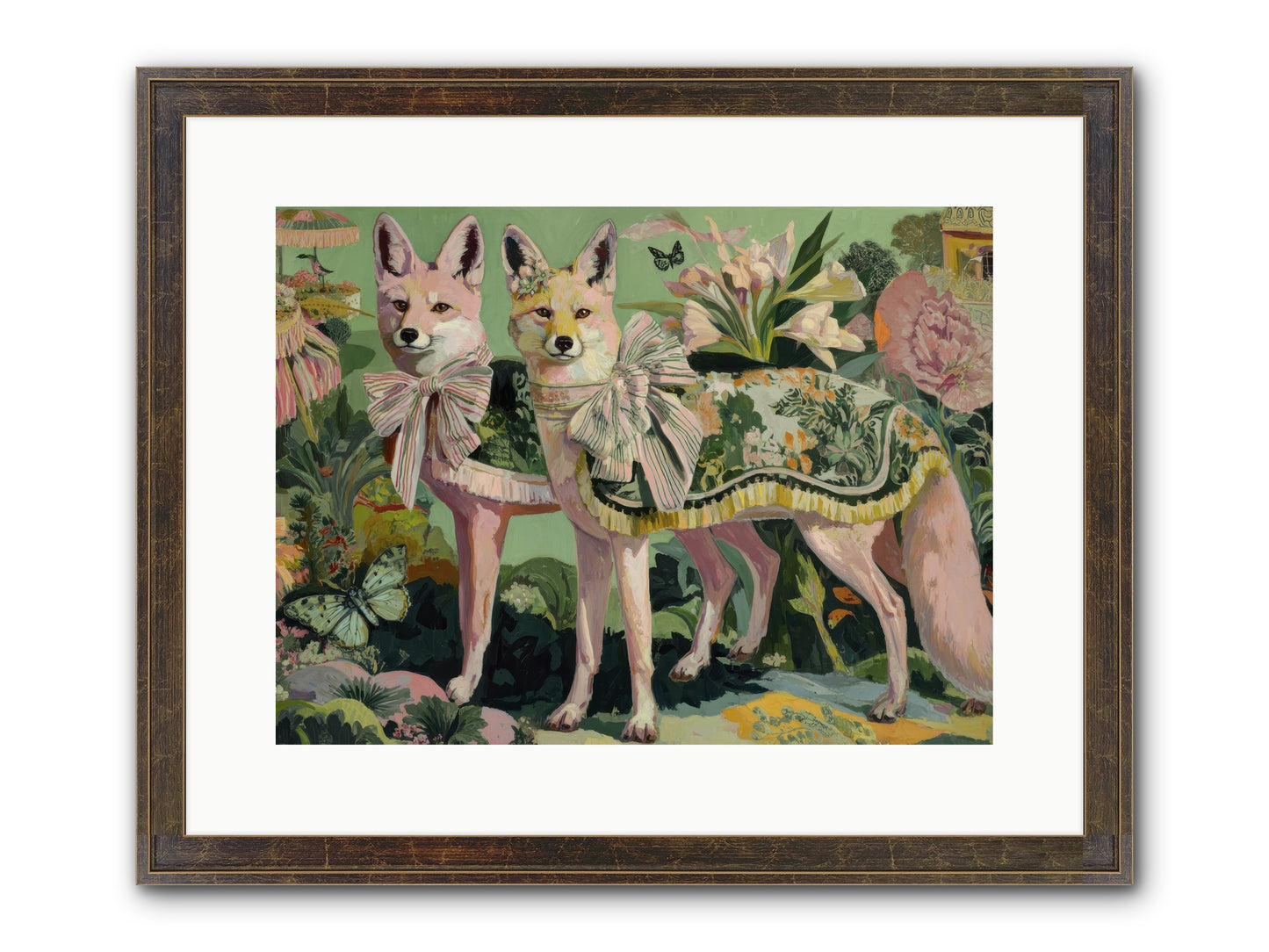 Rose Whisper No.1 Framed Print - Slimwoods Black/Gold 16x12