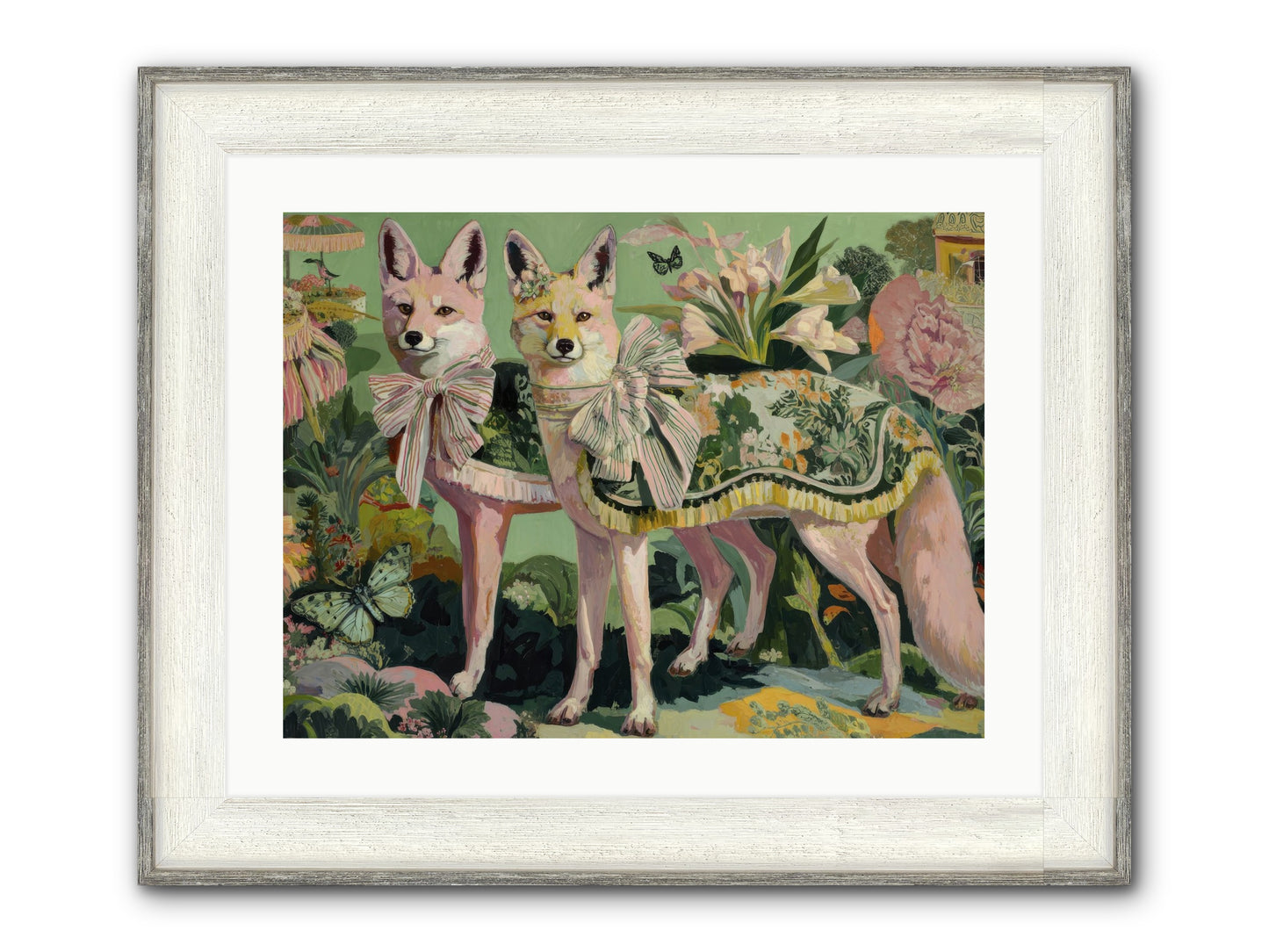Rose Whisper No.1 Framed Print - Driftwood White 24x18