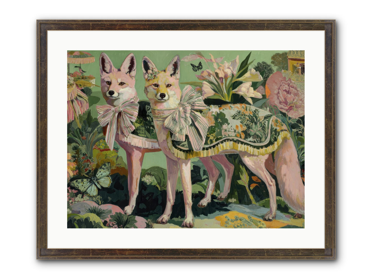 Rose Whisper No.1 Framed Print - Slimwoods Black/Gold 24x18