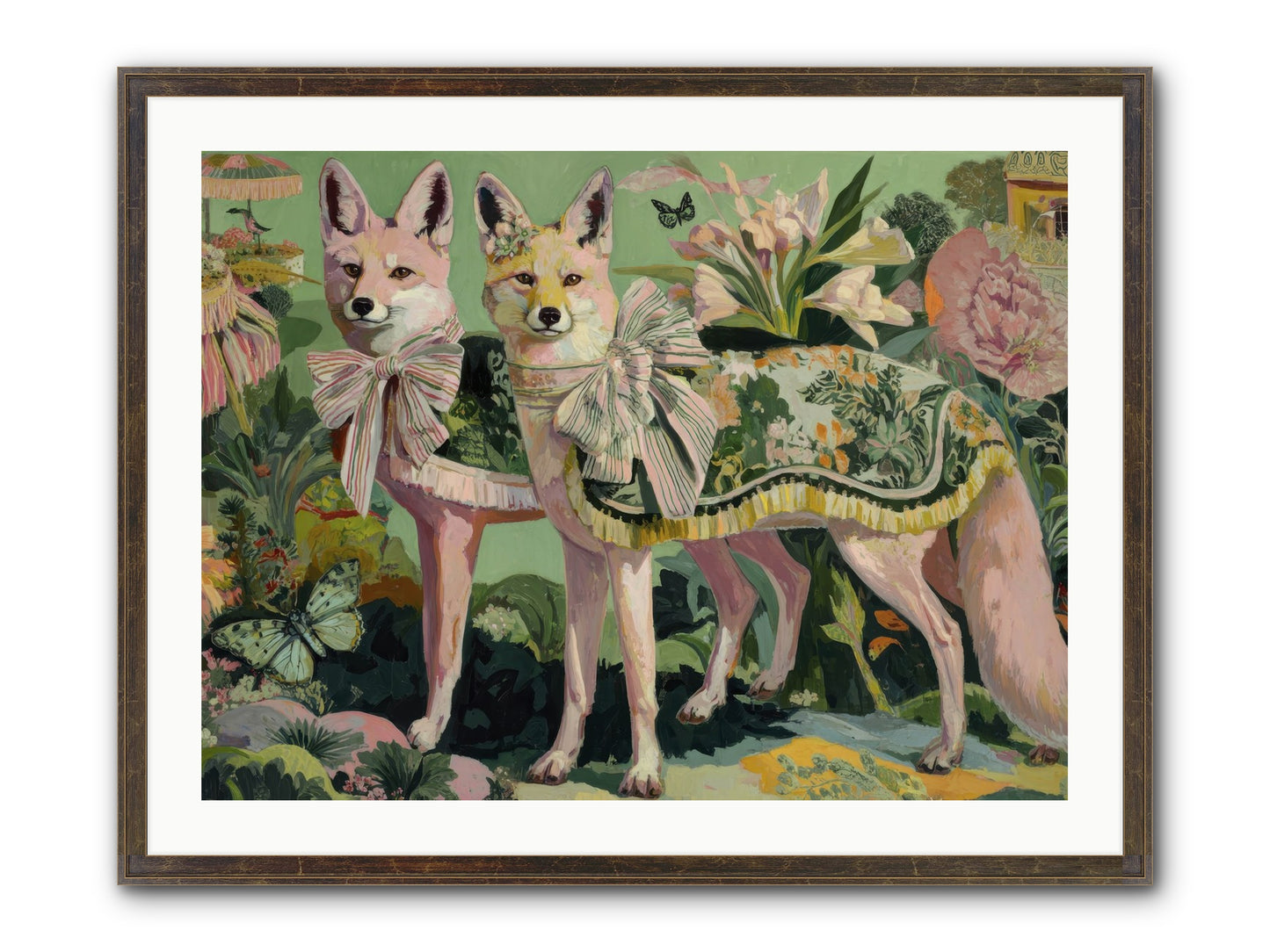 Rose Whisper No.1 Framed Print - Slimwoods Black/Gold 32x24