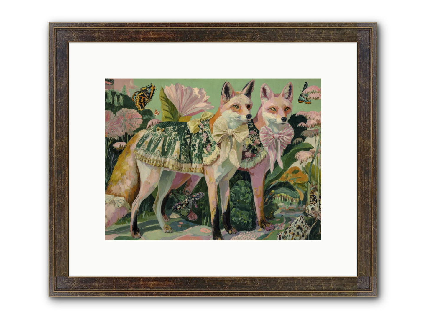 Rose Whisper No.2 Framed Print - Slimwoods Black/Gold 12x9