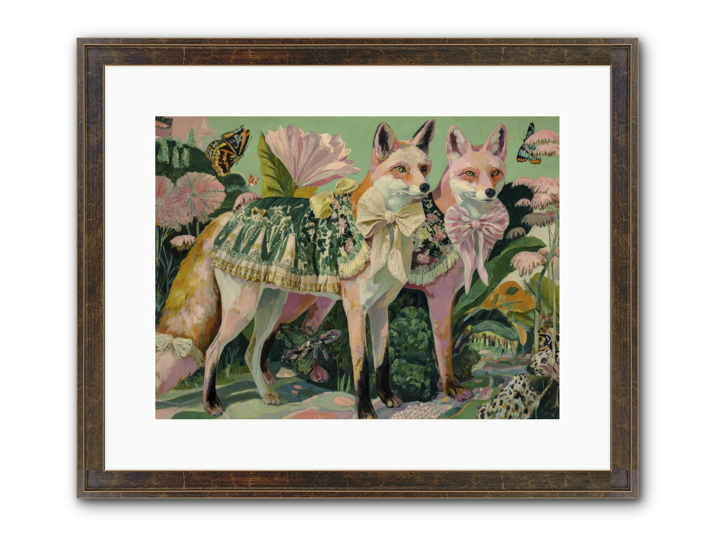 Rose Whisper No.2 Framed Print - Slimwoods Black/Gold 16x12