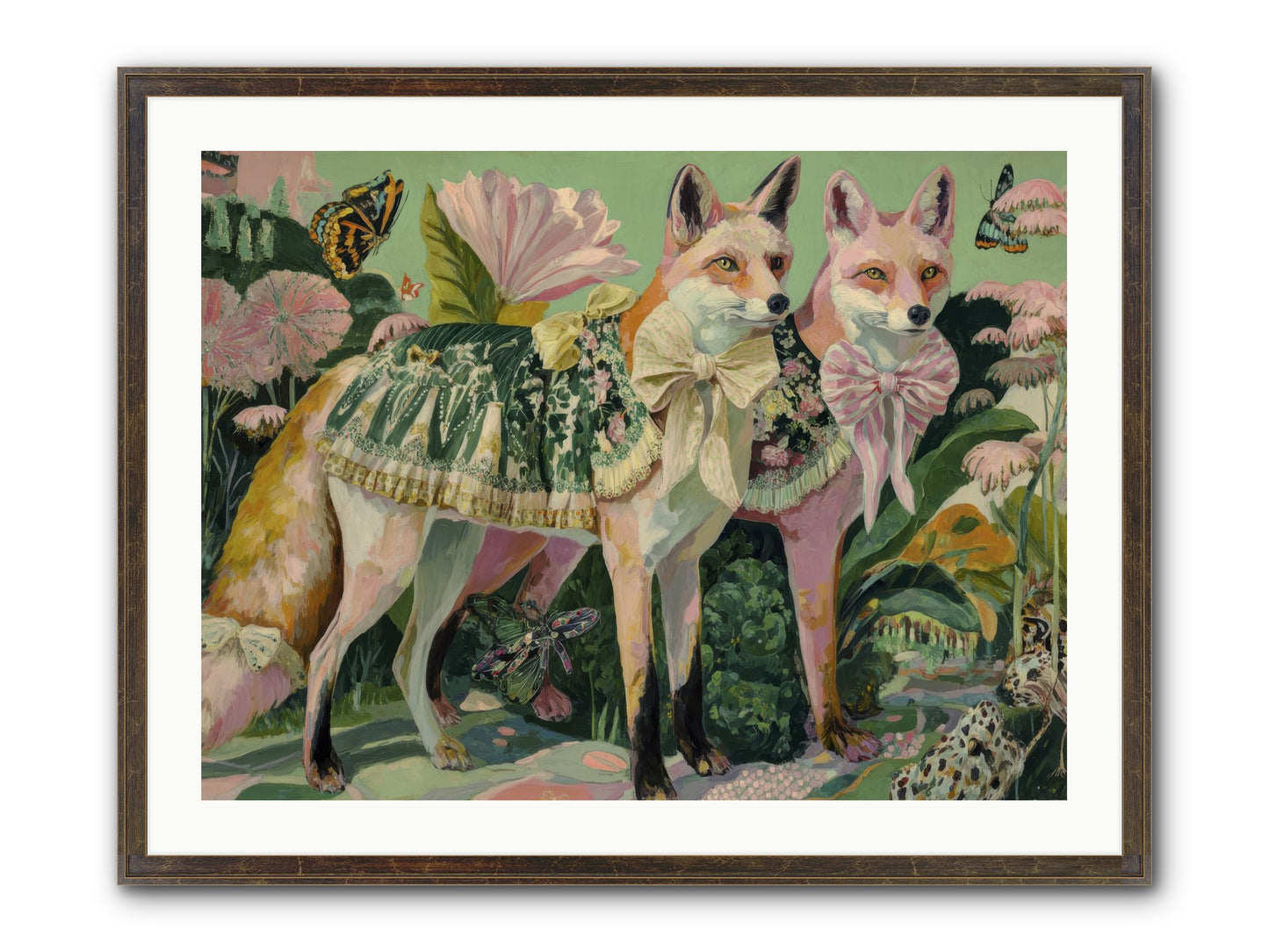 Rose Whisper No.2 Framed Print - Slimwoods Black/Gold 32x24