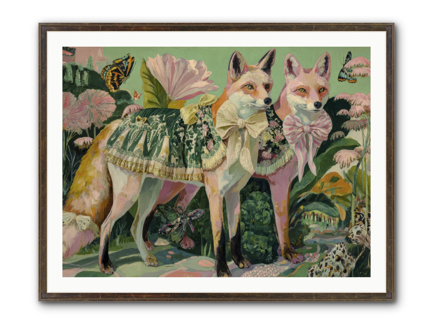 Rose Whisper No.2 Framed Print - Slimwoods Black/Gold 40x30