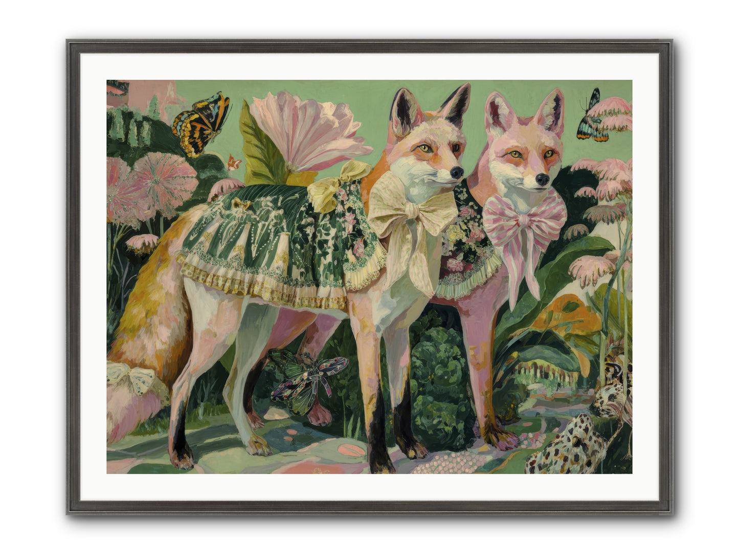 Rose Whisper No.2 Framed Print - Slimwoods Black/Silver 40x30