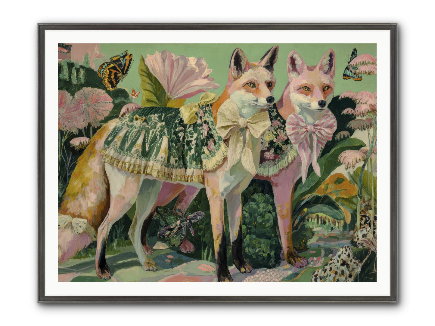 Rose Whisper No.2 Framed Print - Slimwoods Black/Silver 48x36