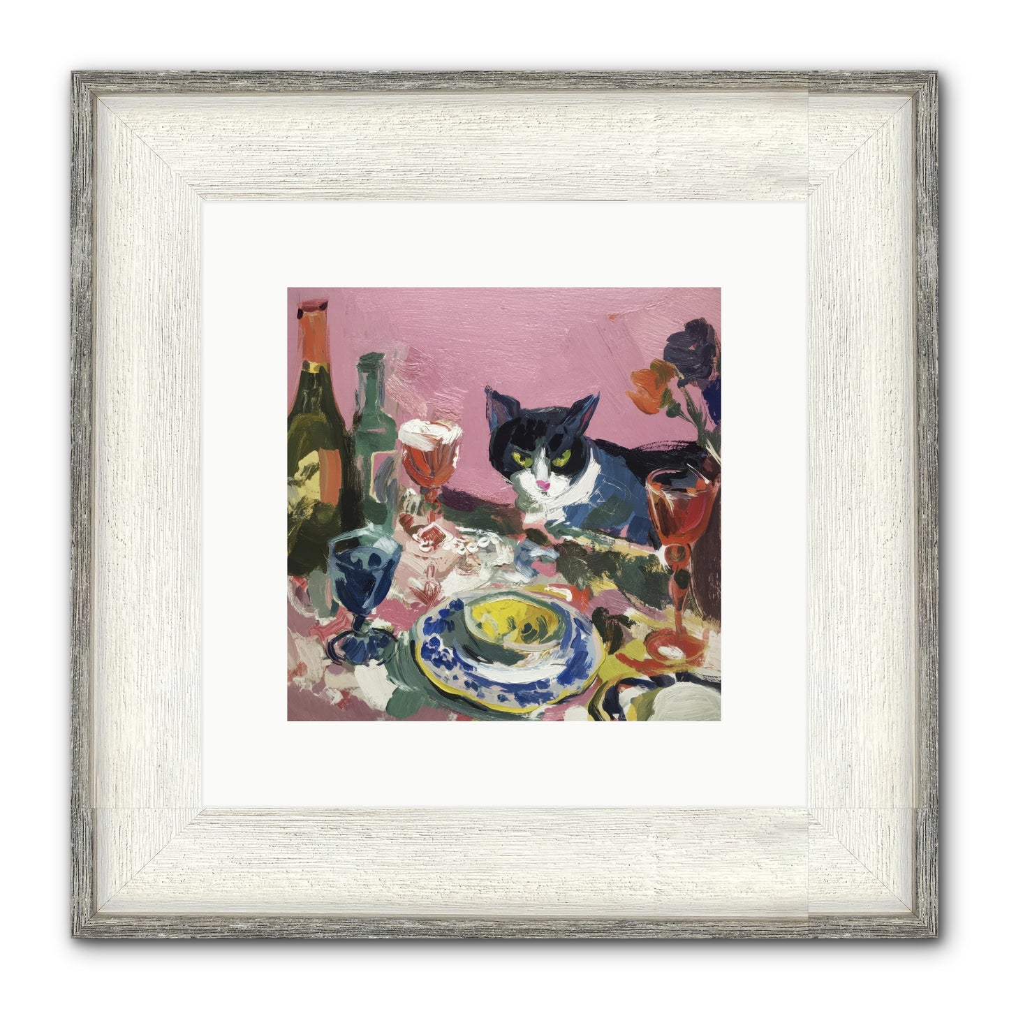 Connoisseur Of Delectable Delights Framed Print - Driftwood White 10x10
