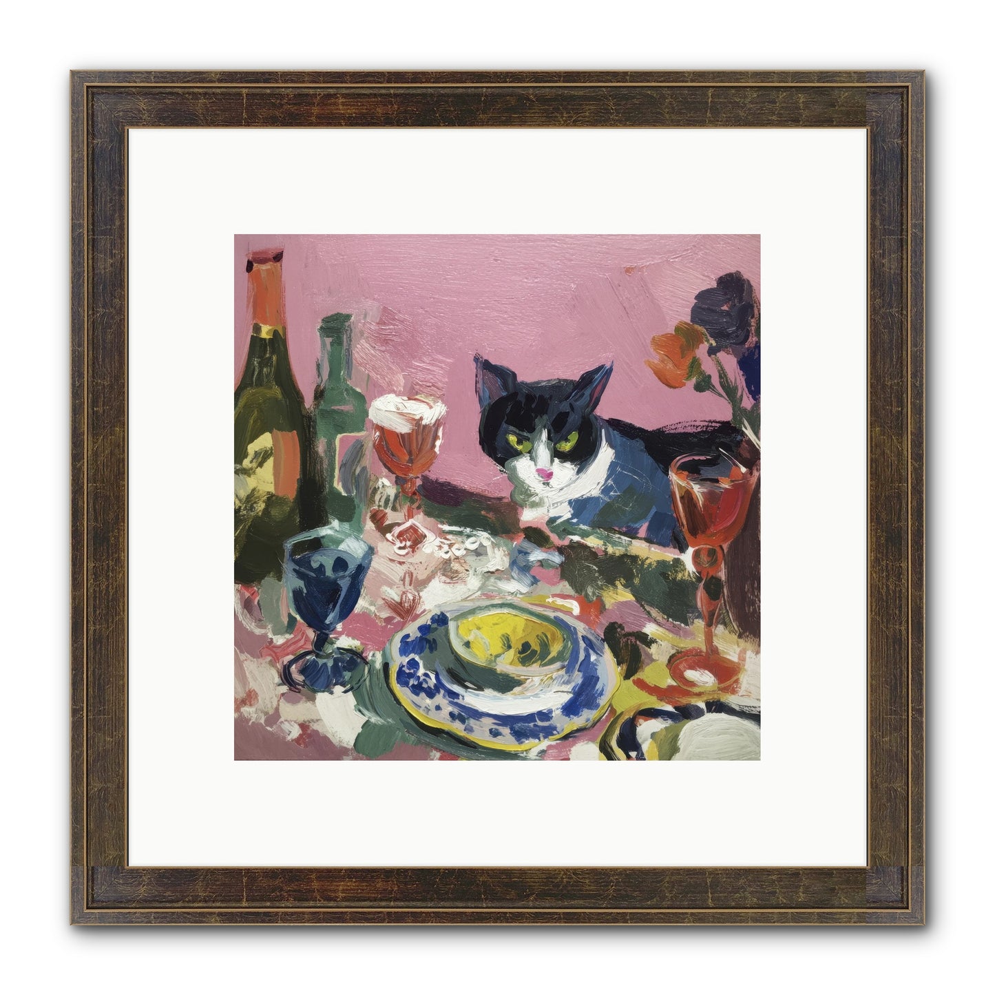 Connoisseur Of Delectable Delights Framed Print - Slimwoods Black/Gold 10x10