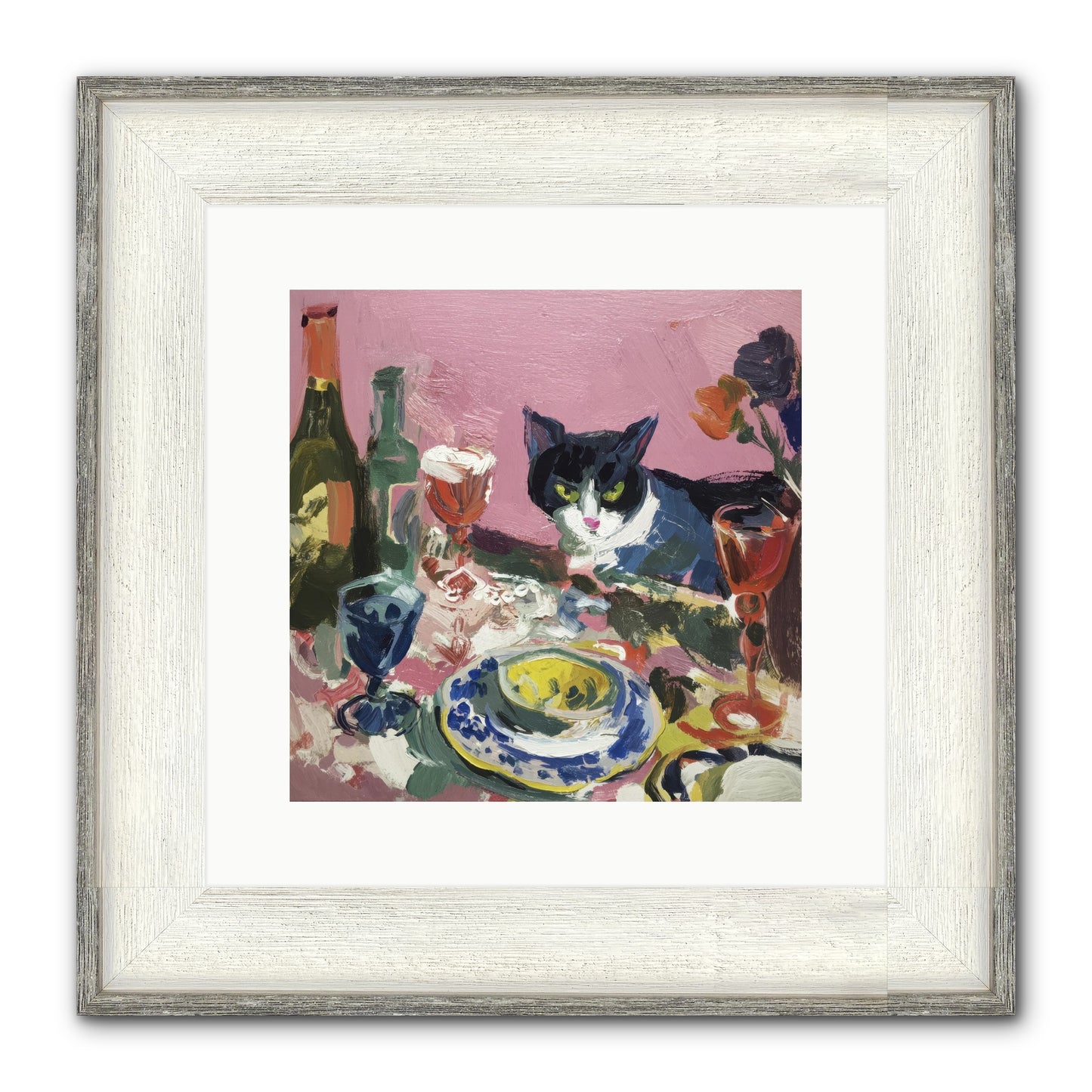 Connoisseur Of Delectable Delights Framed Print - Driftwood White 12x12