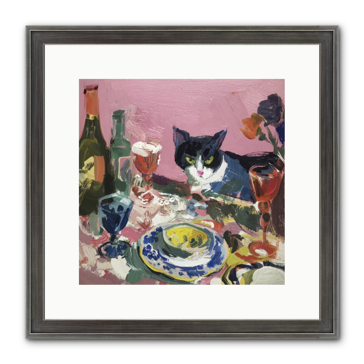Connoisseur Of Delectable Delights Framed Print - Slimwoods Black/Silver 12x12