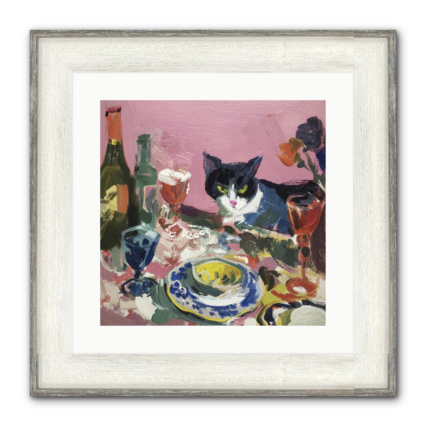 Connoisseur Of Delectable Delights Framed Print - Driftwood White 16x16