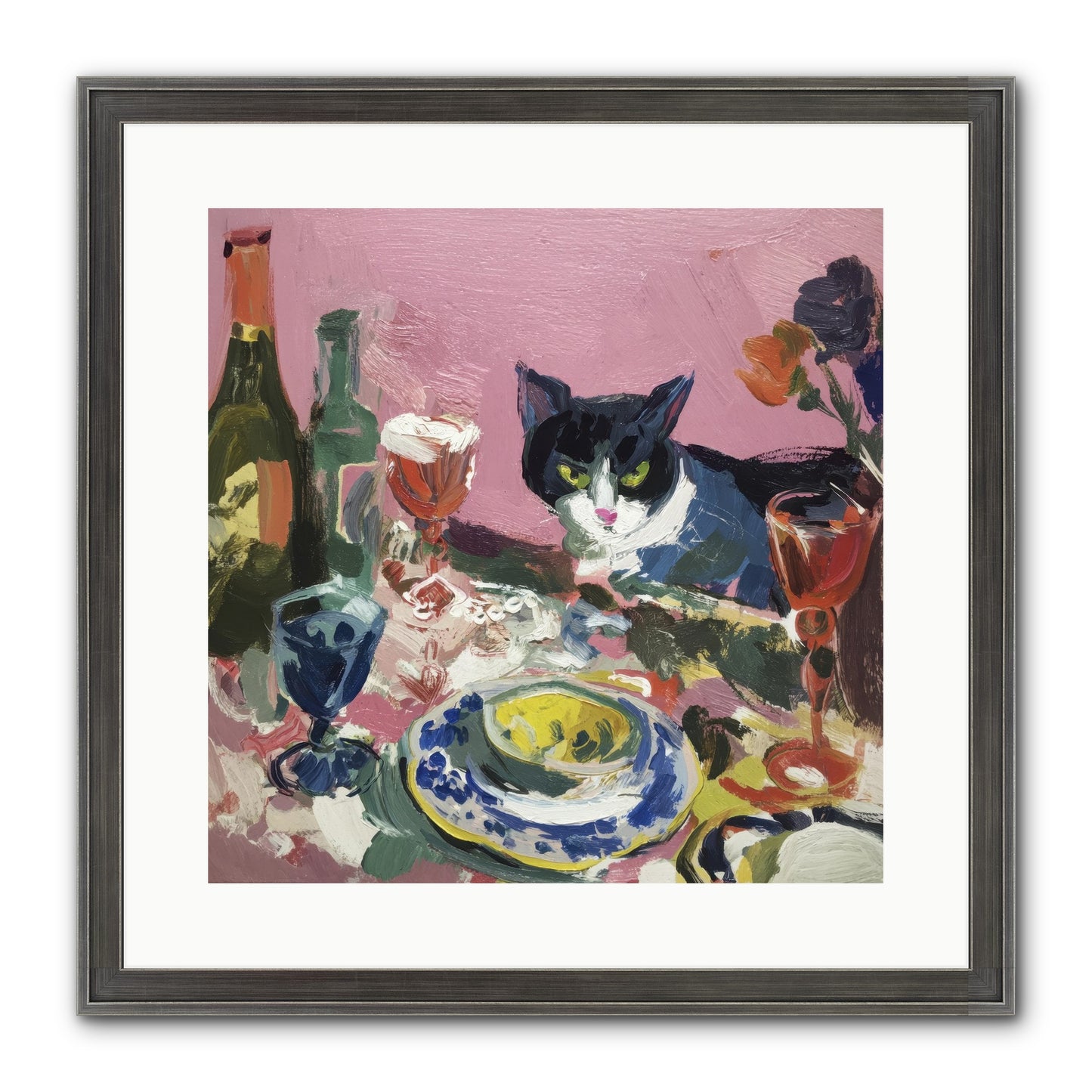 Connoisseur Of Delectable Delights Framed Print - Slimwoods Black/Silver 16x16