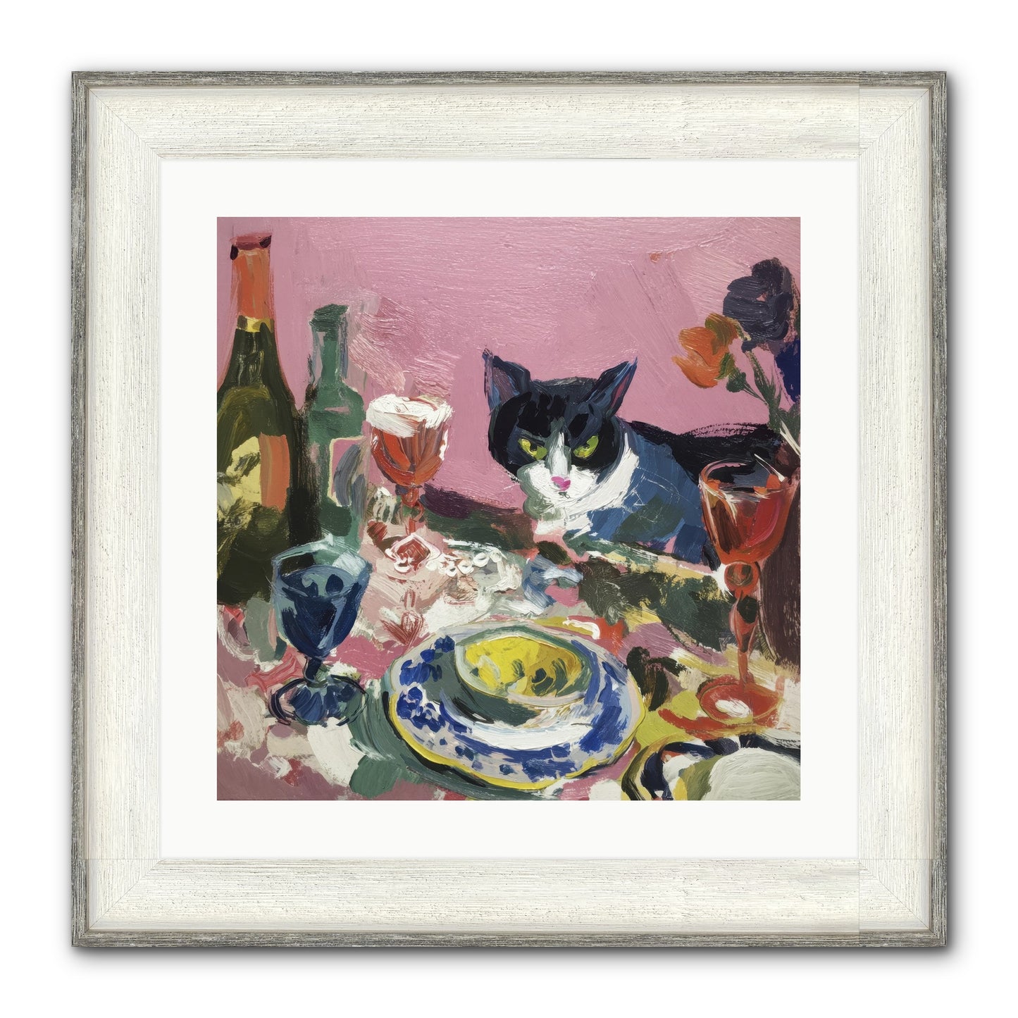 Connoisseur Of Delectable Delights Framed Print - Driftwood White 20x20