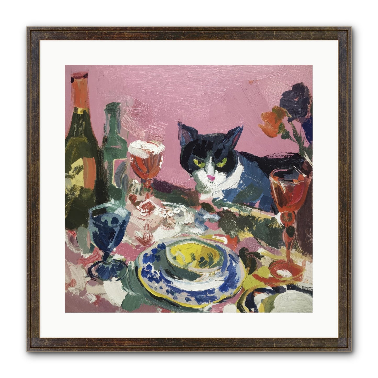 Connoisseur Of Delectable Delights Framed Print - Slimwoods Black/Gold 20x20