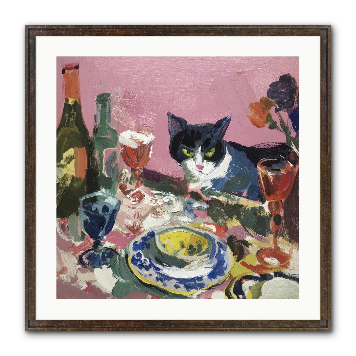 Connoisseur Of Delectable Delights Framed Print - Slimwoods Black/Gold 24x24