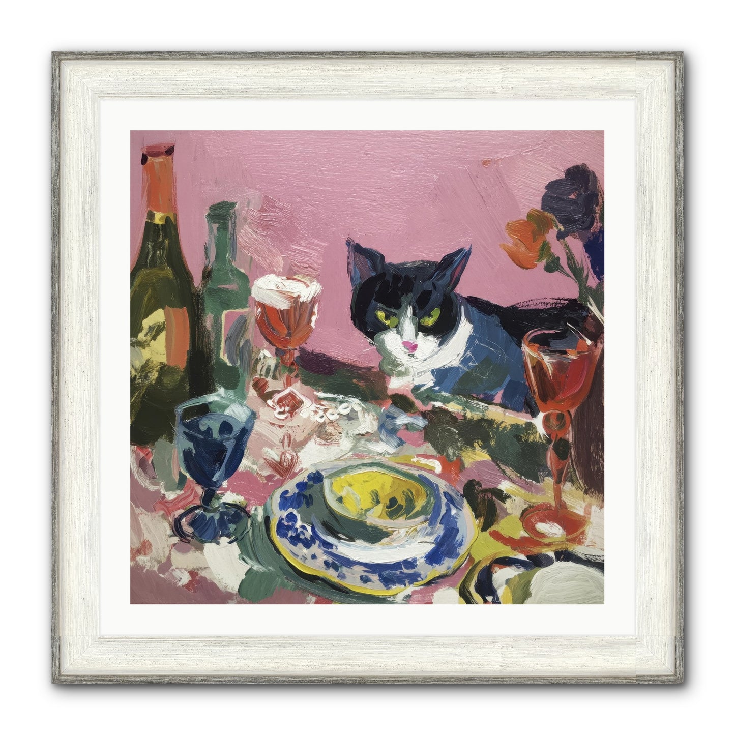 Connoisseur Of Delectable Delights Framed Print - Driftwood White 30x30