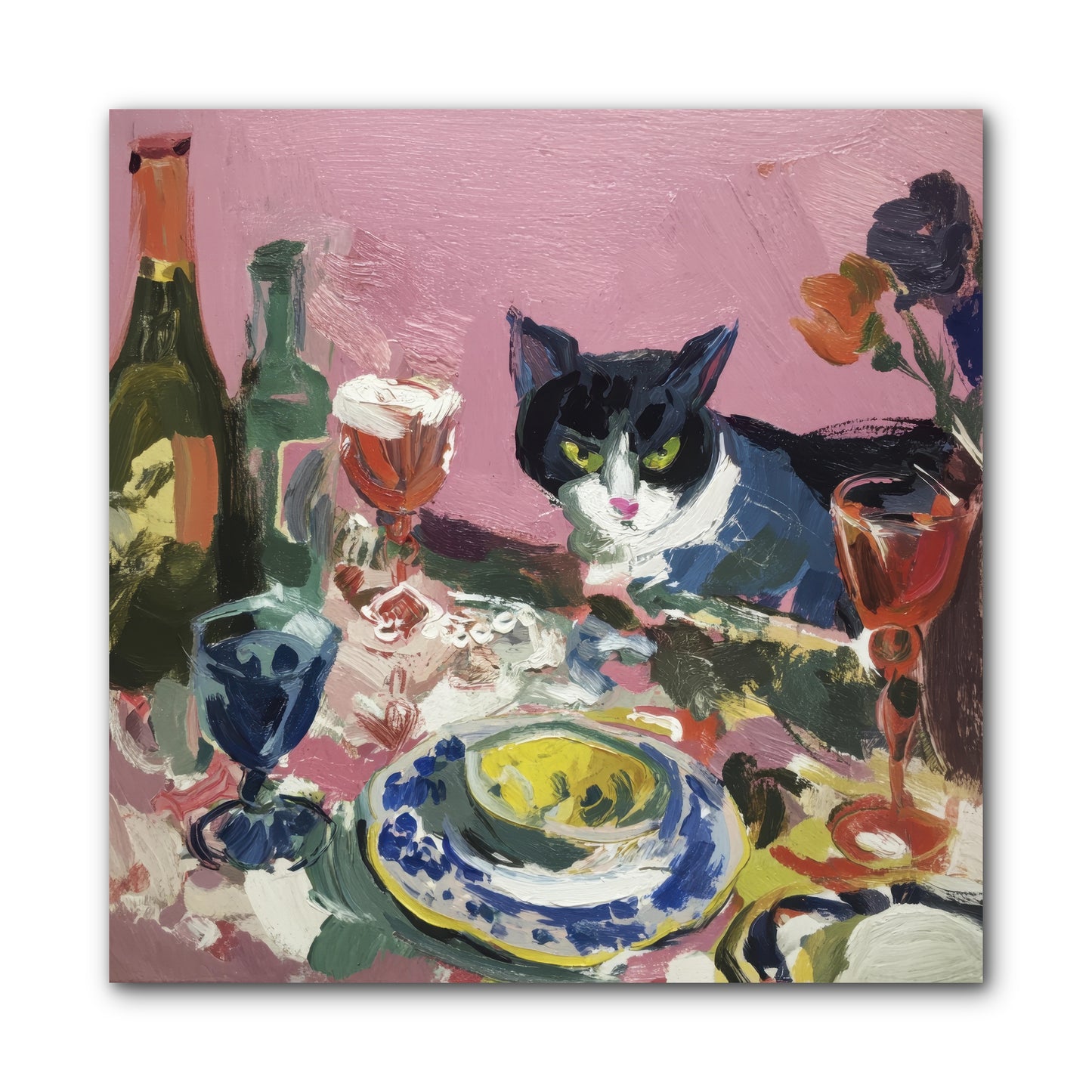 roseabholm Whiskers Among Masterpieces France ephemeral --pro a8dda3ab-996b-442f-a239-3129c9343ce8 1 -- Wrapped Canvas 10x10