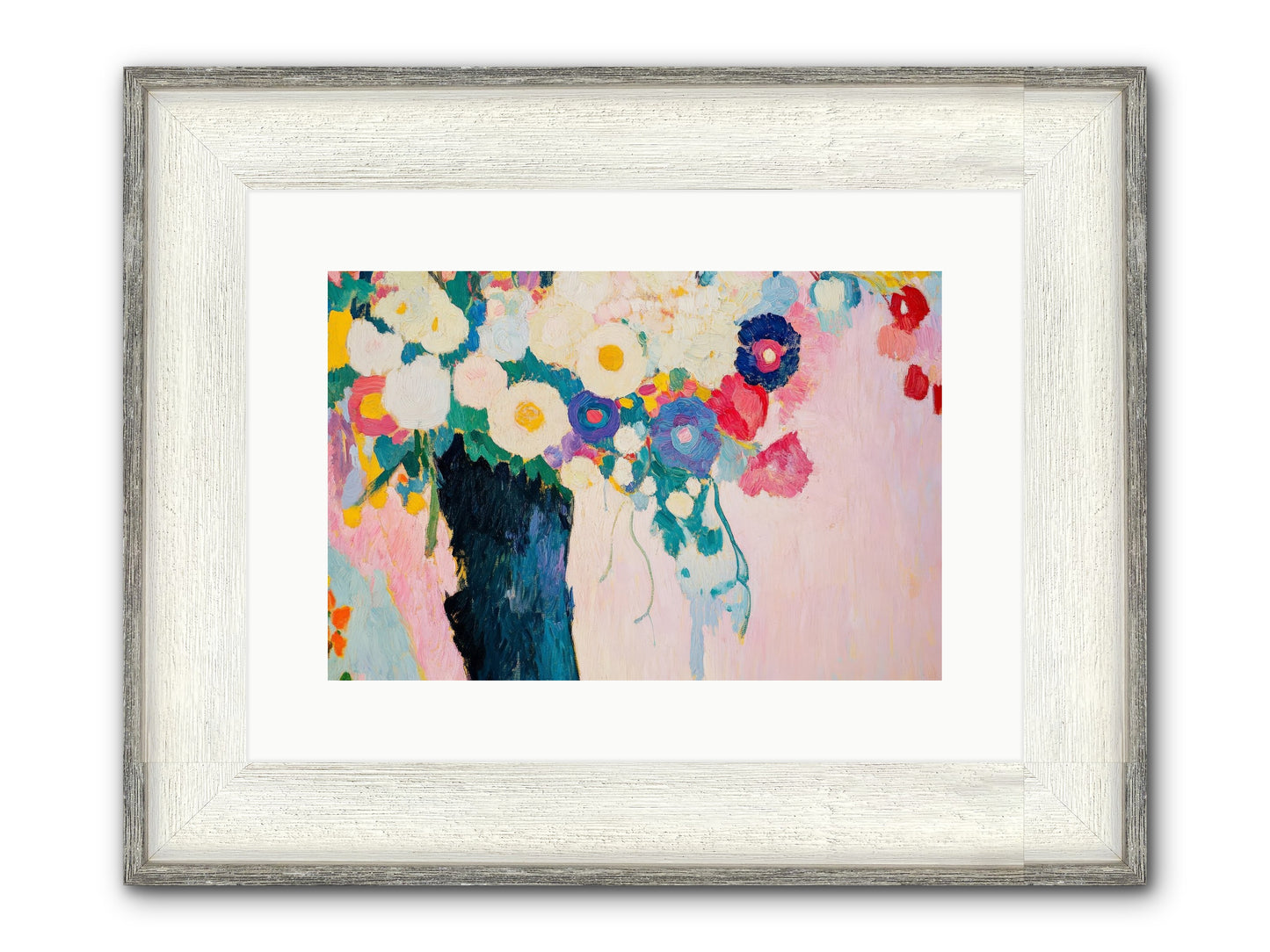 Rosehaven's Garden Framed Print - Driftwood White 15x10
