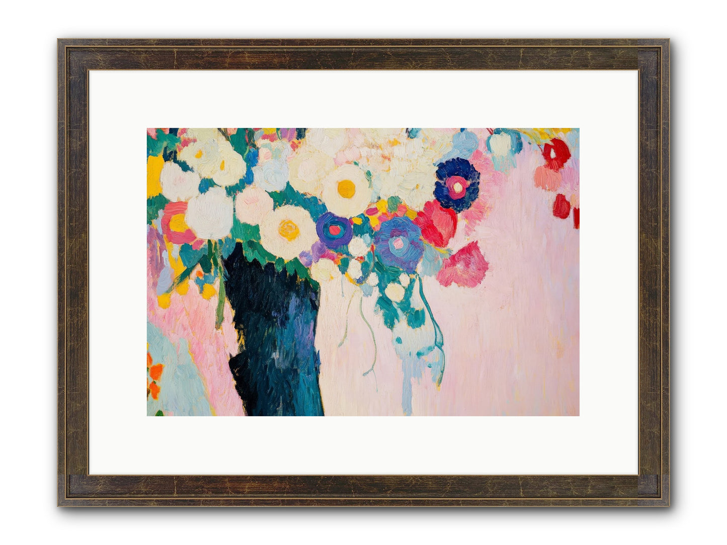 Rosehaven's Garden Framed Print - Slimwoods Black/Gold 15x10
