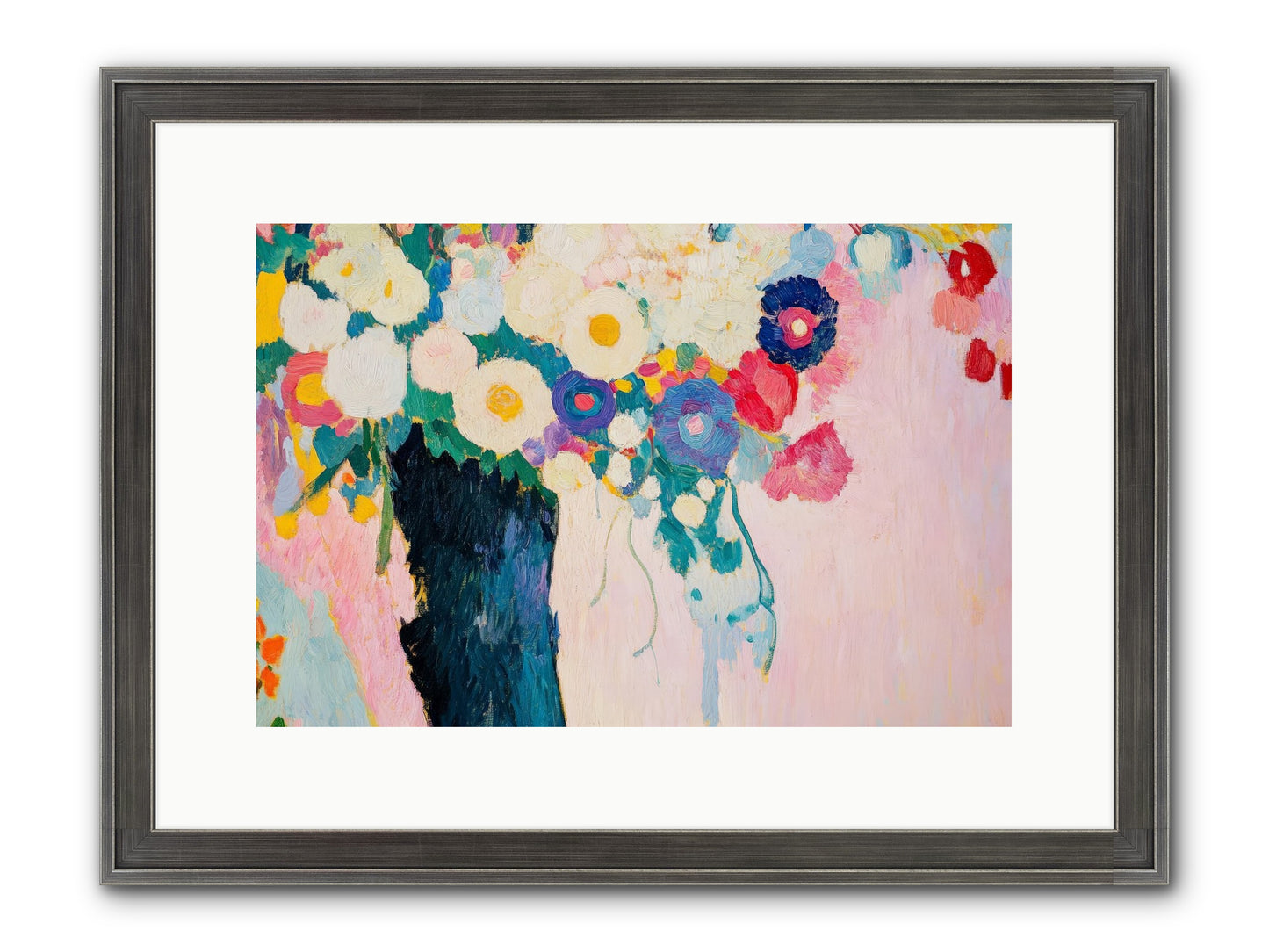 Rosehaven's Garden Framed Print - Slimwoods Black/Silver 15x10