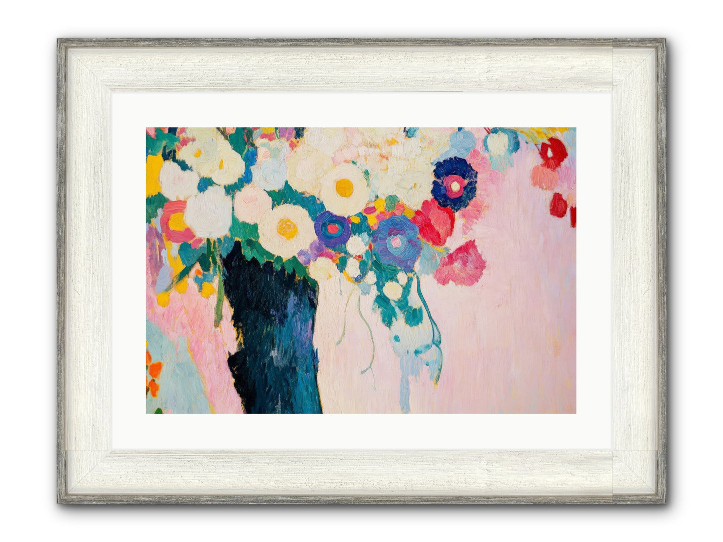 Rosehaven's Garden Framed Print - Driftwood White 24x16