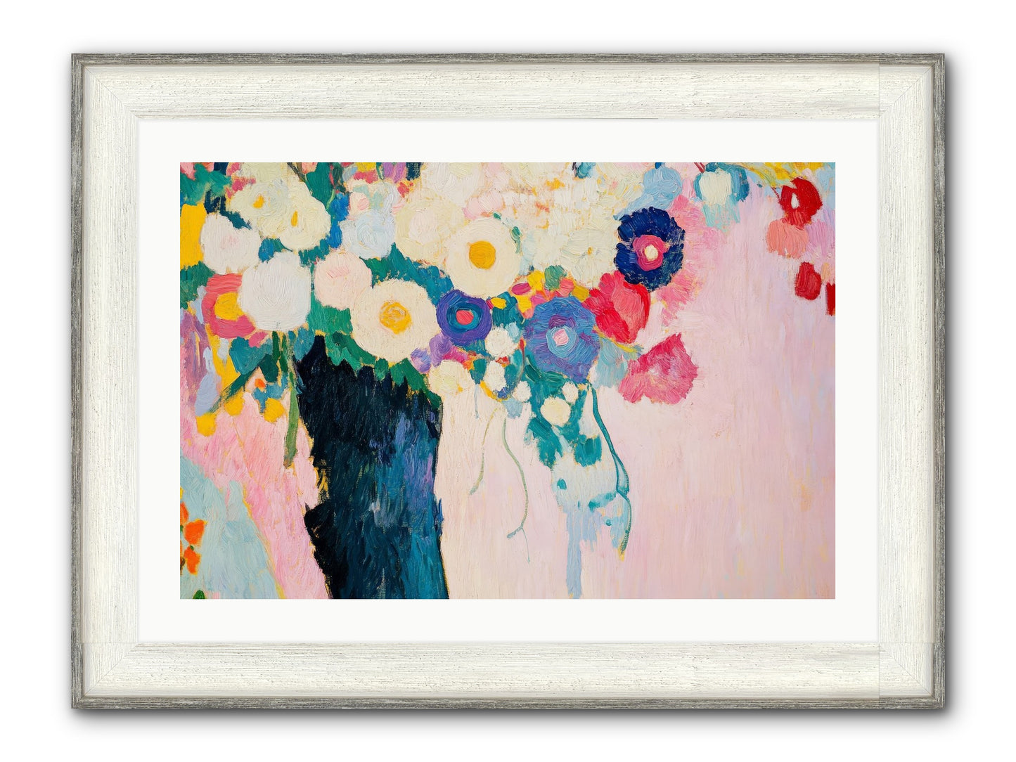 Rosehaven's Garden Framed Print - Driftwood White 30x20