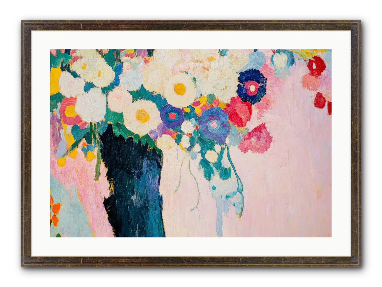 Rosehaven's Garden Framed Print - Slimwoods Black/Gold 30x20