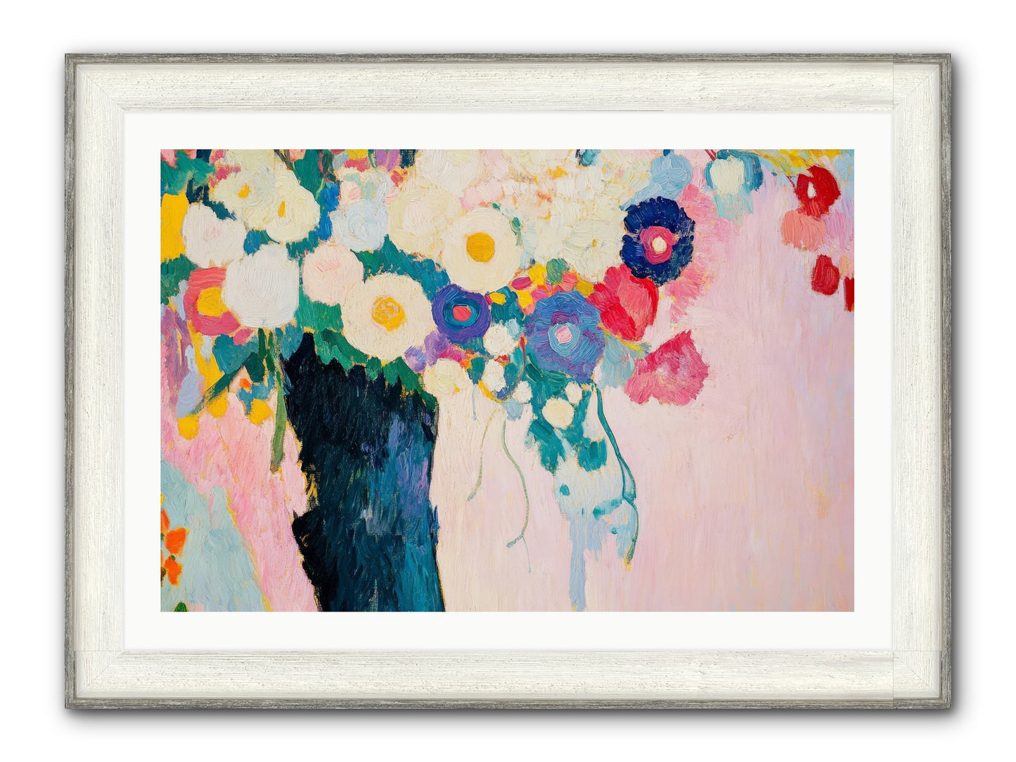 Rosehaven's Garden Framed Print - Driftwood White 36x24