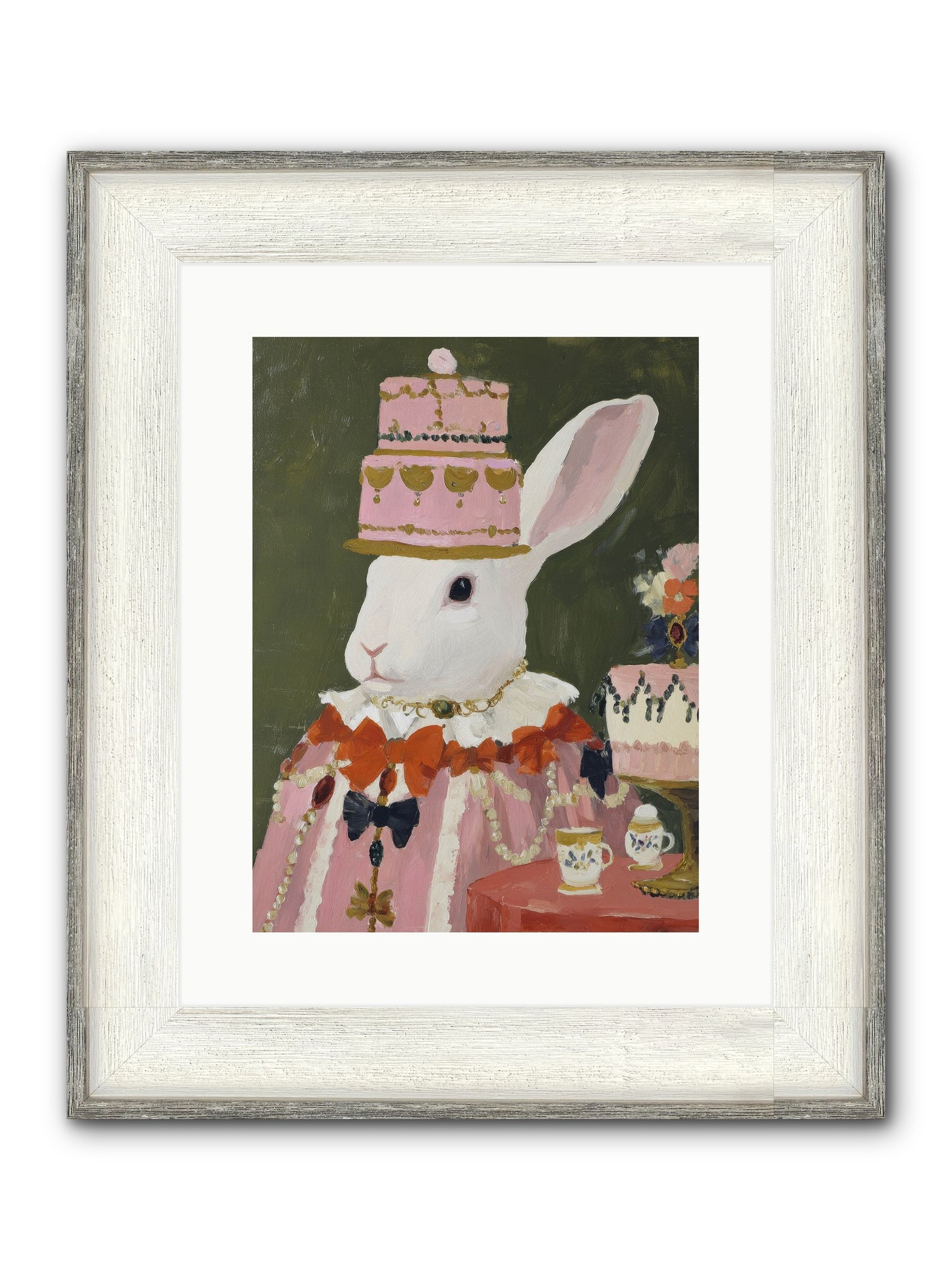 Rosewater Reveries Framed Print - Driftwood White 12x16