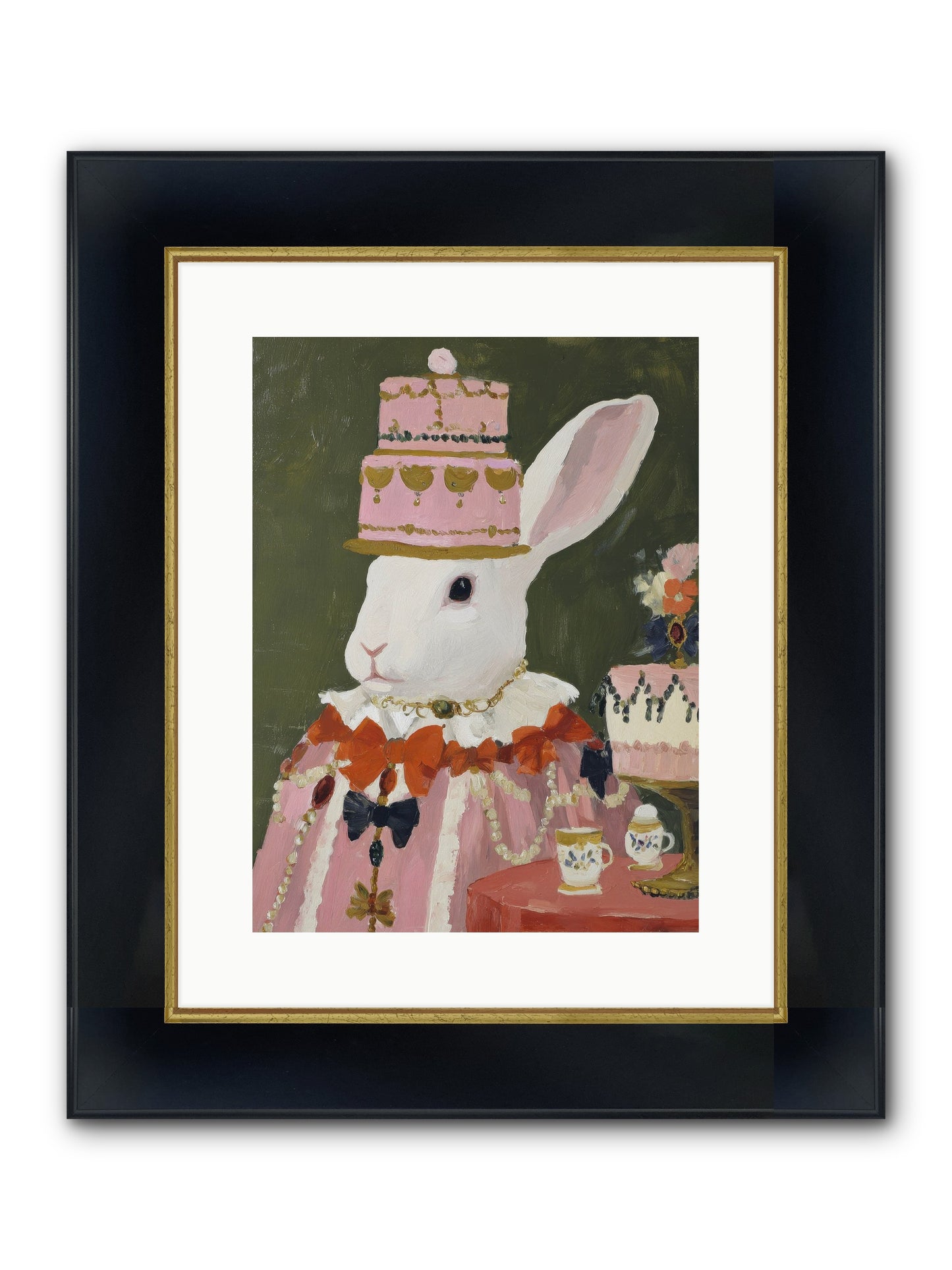 Rosewater Reveries Framed Print - Wide Black w/Gold 12x16