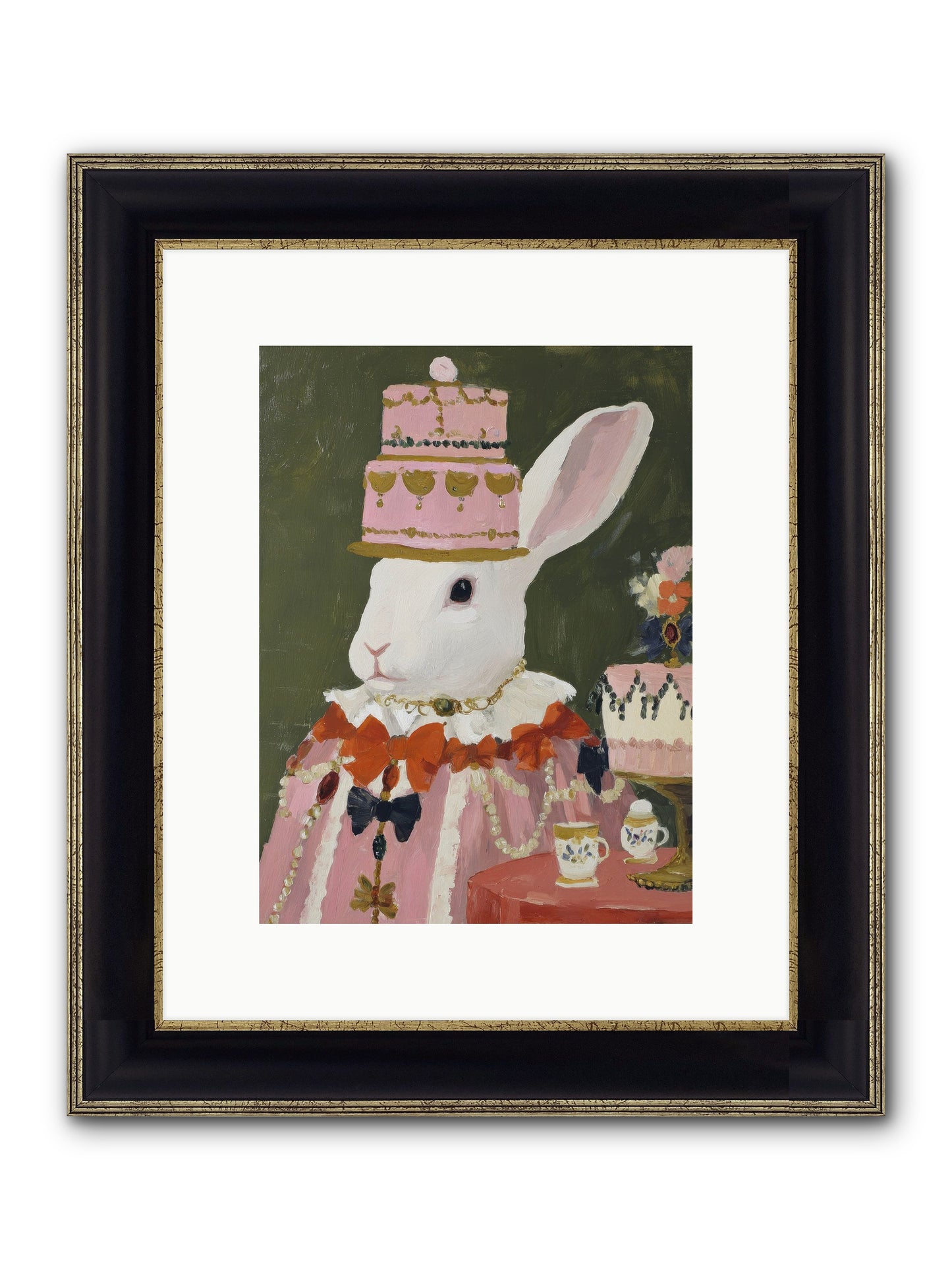 Rosewater Reveries Framed Print - Black & Gold 9x12