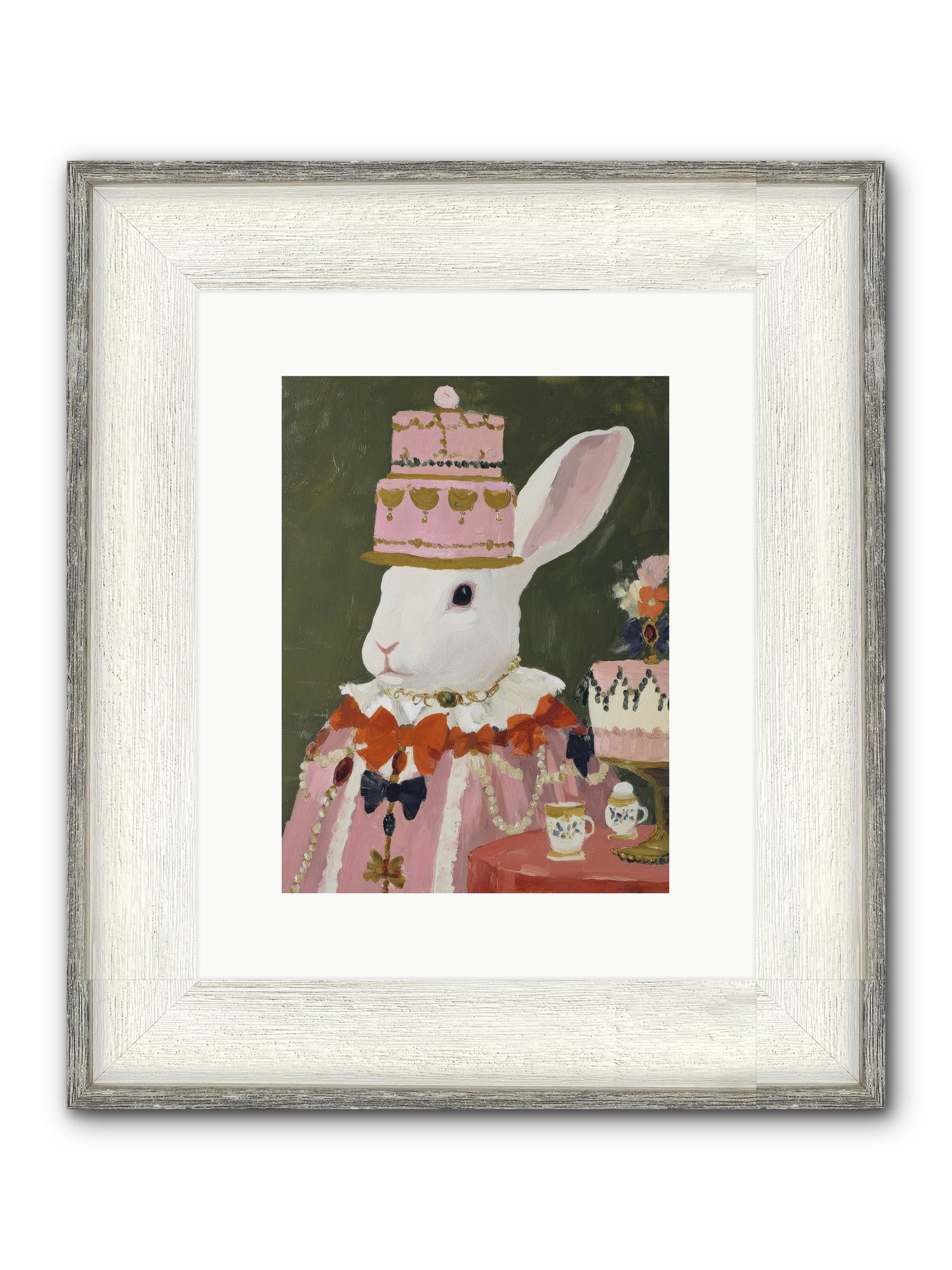 Rosewater Reveries Framed Print - Driftwood White 9x12