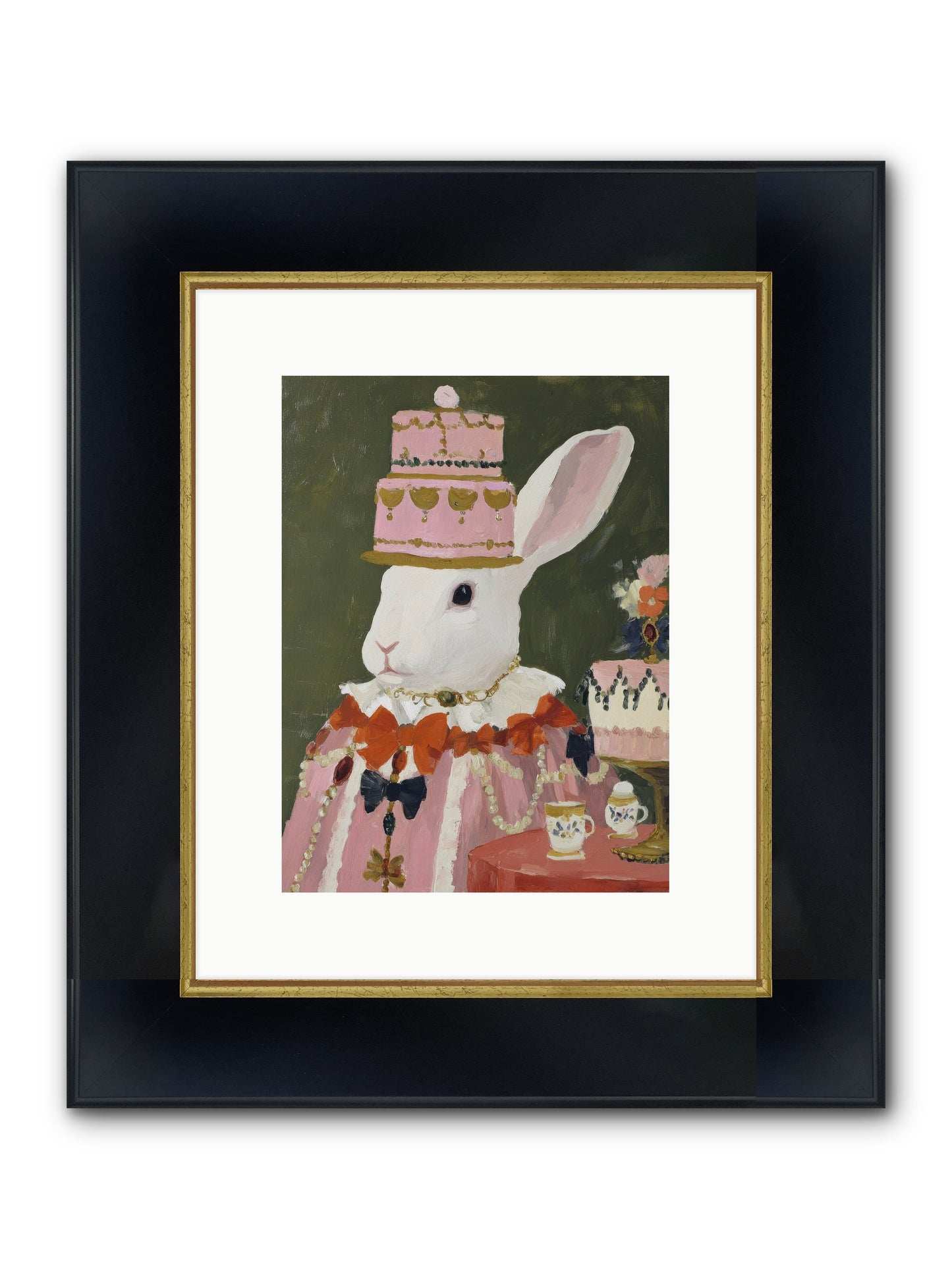 Rosewater Reveries Framed Print - Wide Black w/Gold 9x12