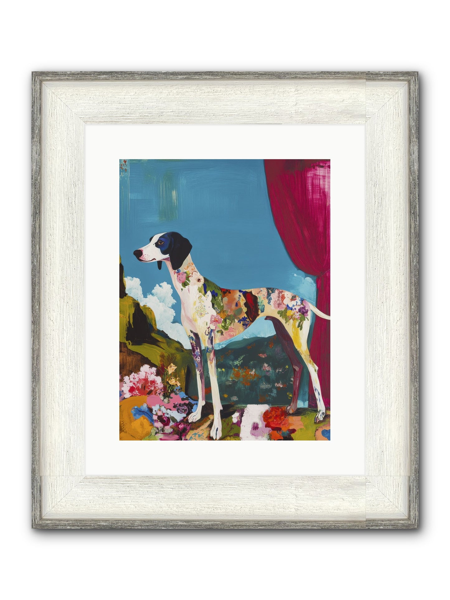Rosie Belle Framed Print - Driftwood White 12x16