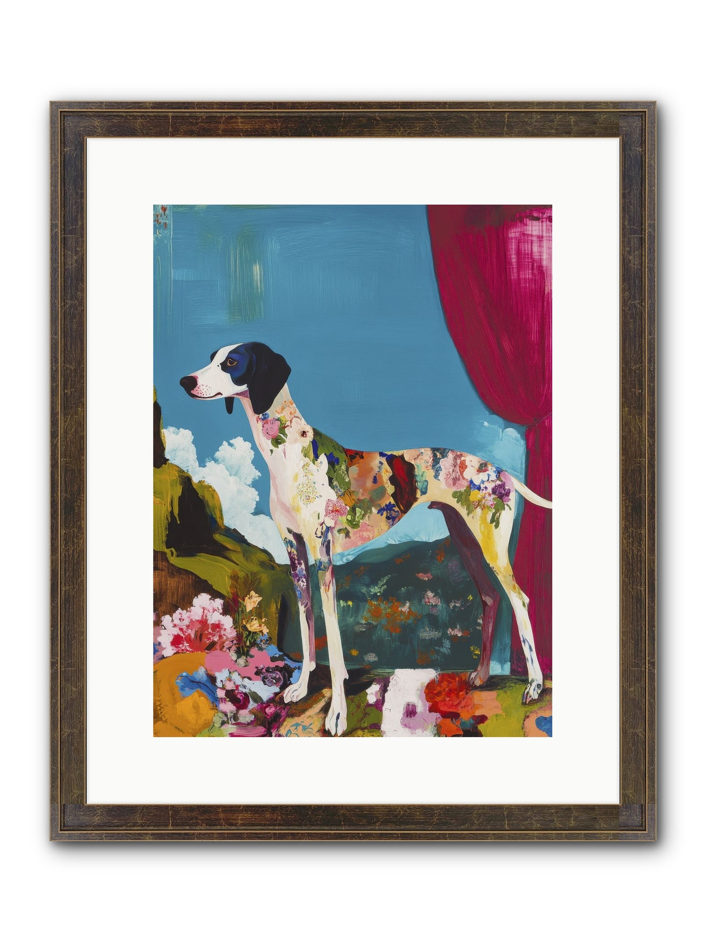 Rosie Belle Framed Print - Slimwoods Black/Gold 12x16