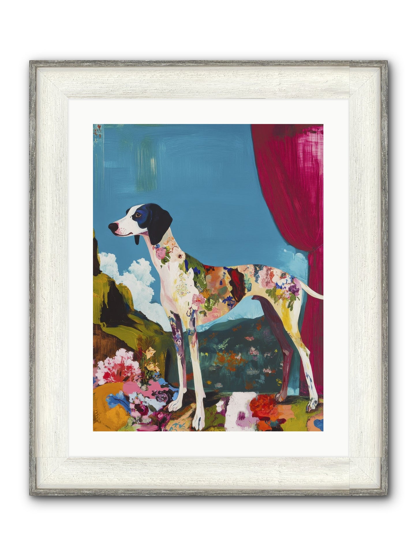 Rosie Belle Framed Print - Driftwood White 18x24