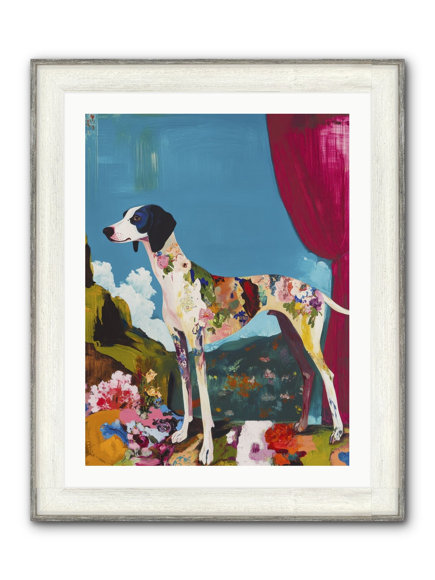 Rosie Belle Framed Print - Driftwood White 24x32