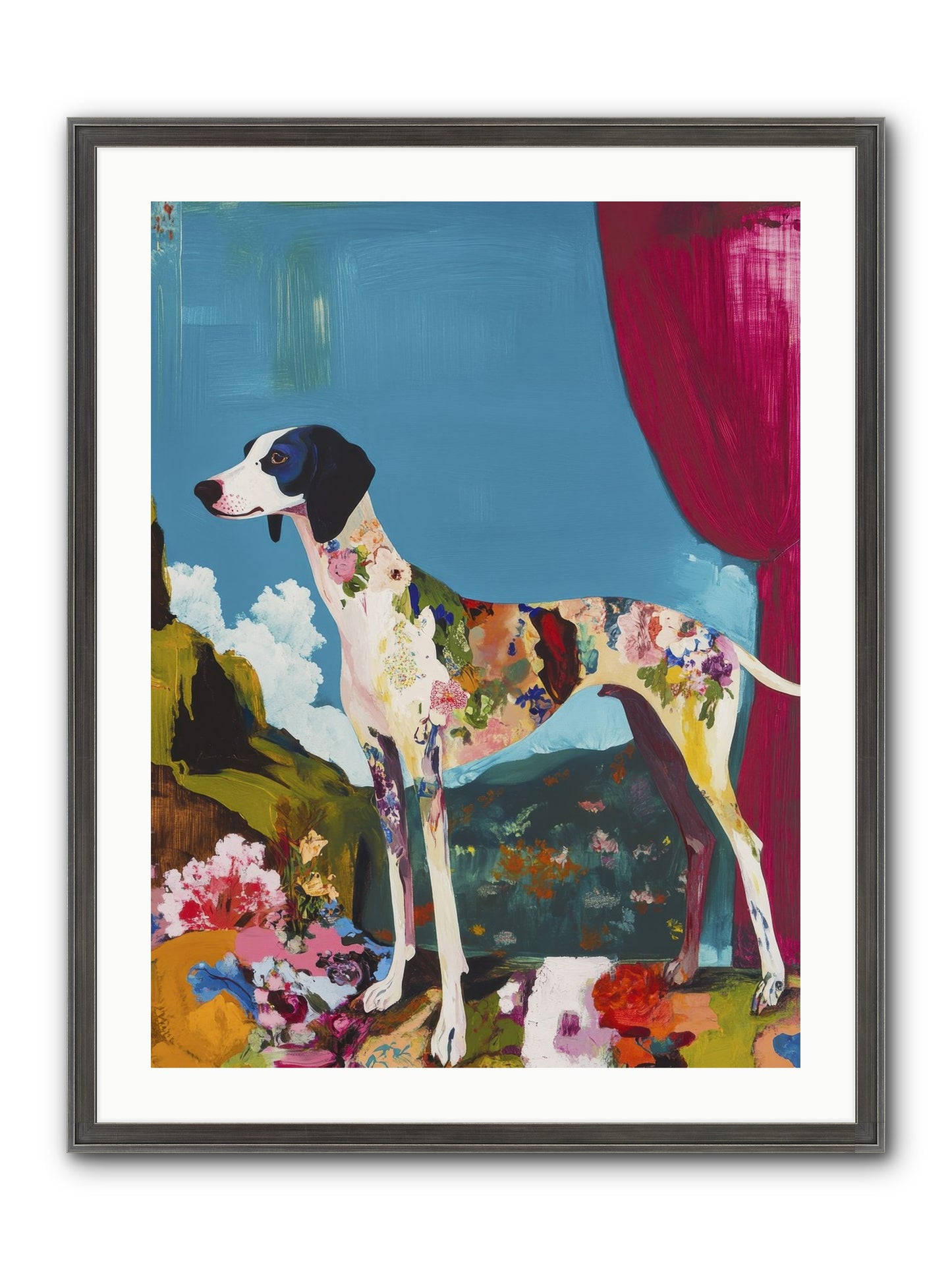 Rosie Belle Framed Print - Slimwoods Black/Silver 24x32