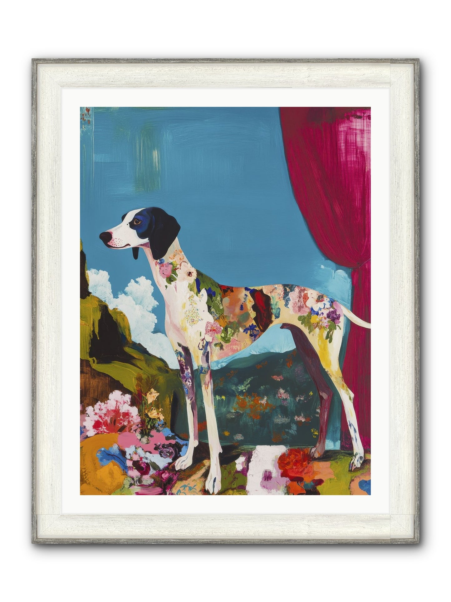 Rosie Belle Framed Print - Driftwood White 30x40