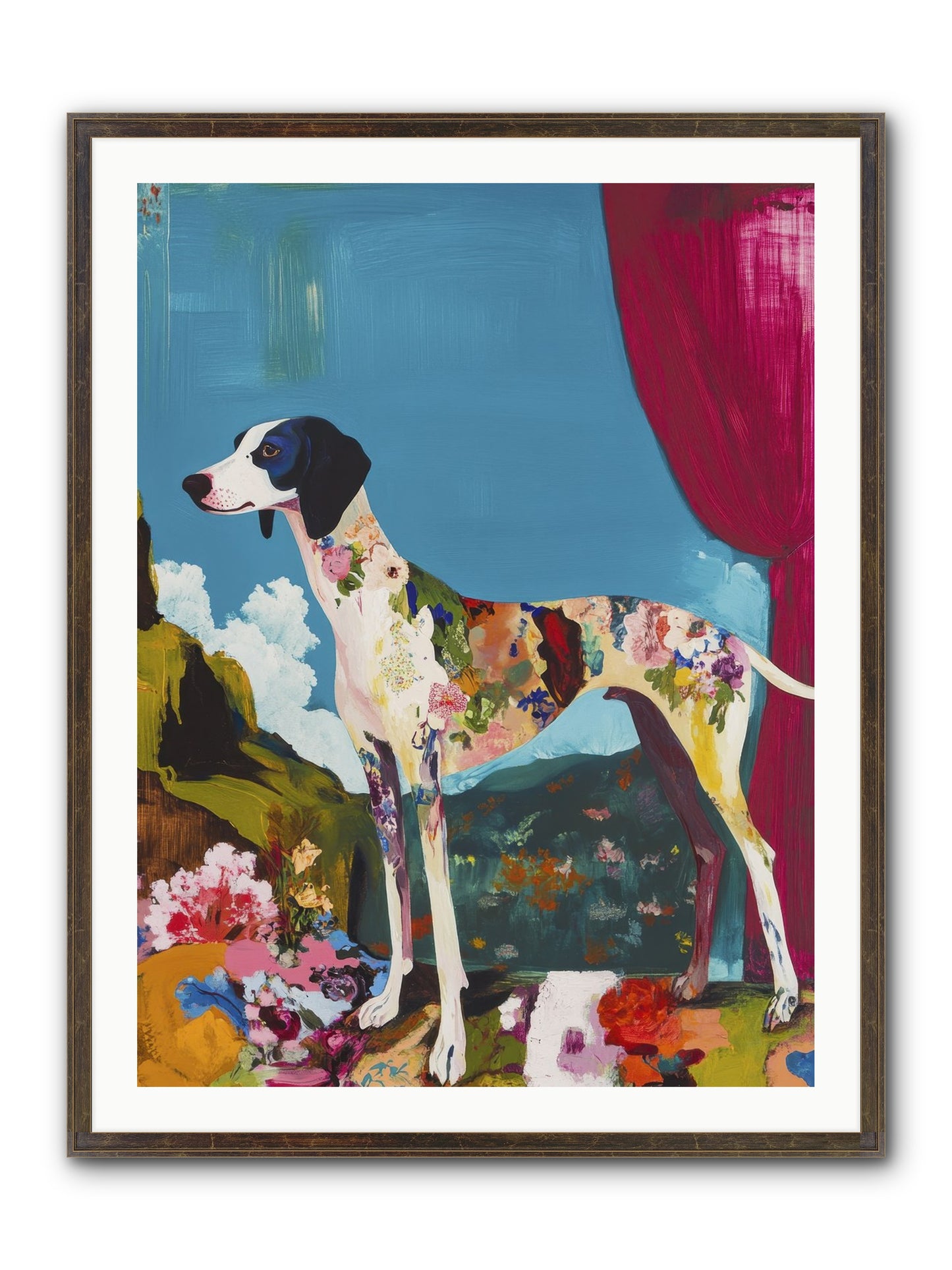 Rosie Belle Framed Print - Slimwoods Black/Gold 30x40