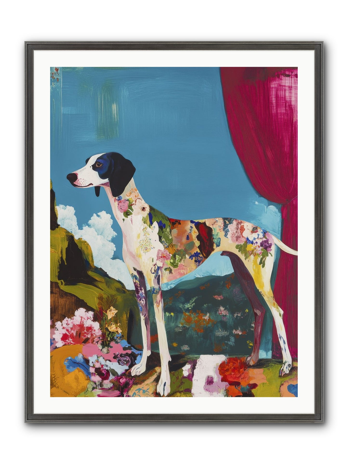Rosie Belle Framed Print - Slimwoods Black/Silver 30x40