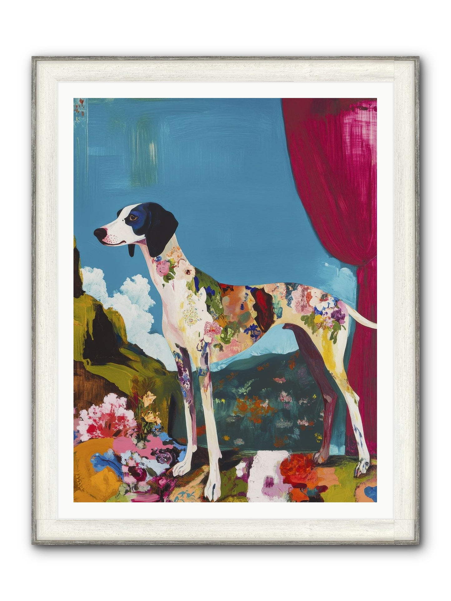 Rosie Belle Framed Print - Driftwood White 36x48