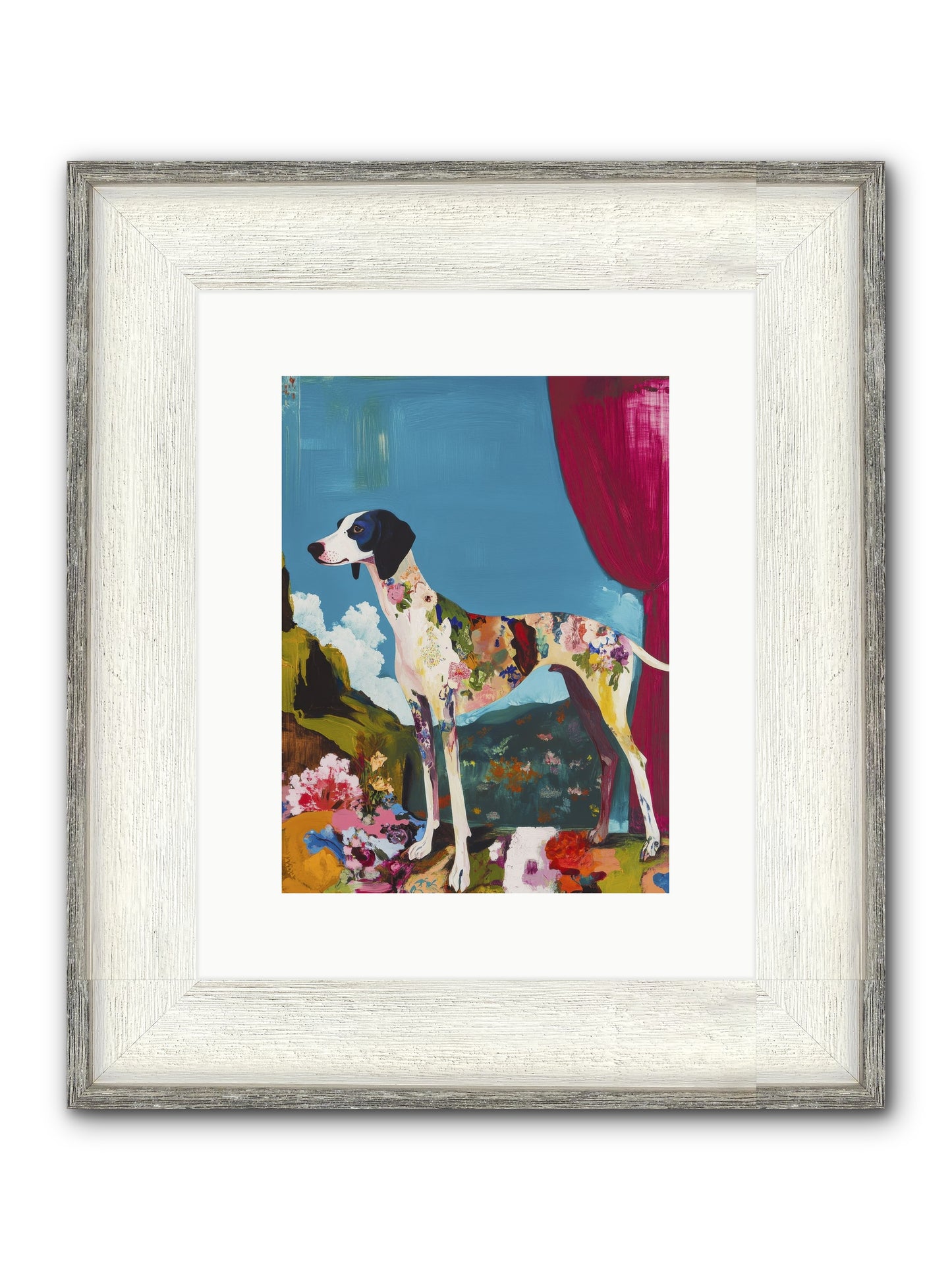 Rosie Belle Framed Print - Driftwood White 9x12