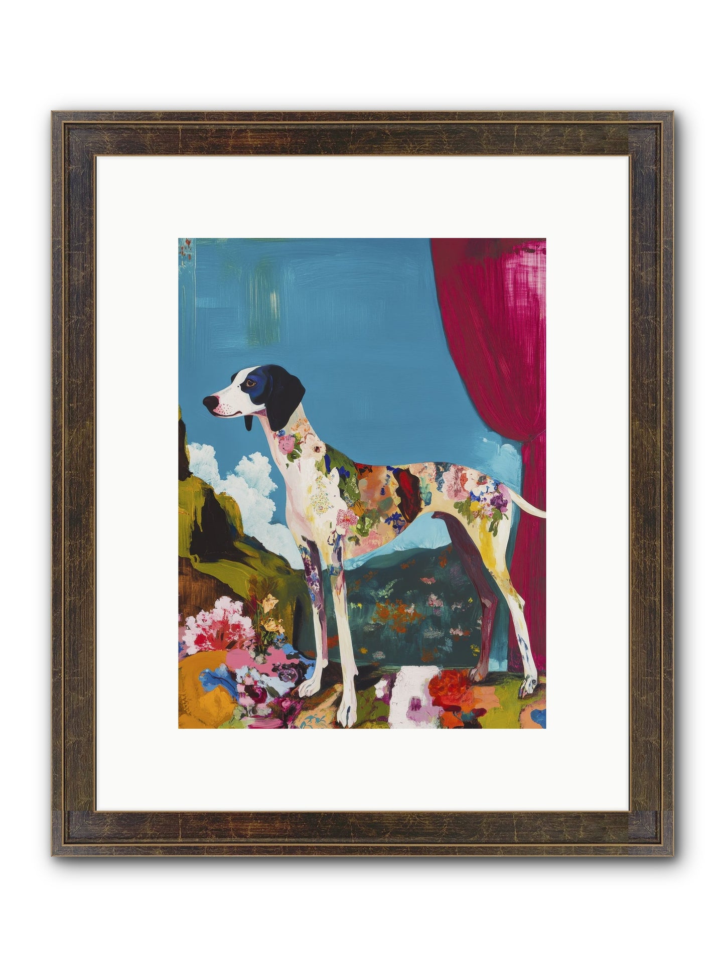Rosie Belle Framed Print - Slimwoods Black/Gold 9x12