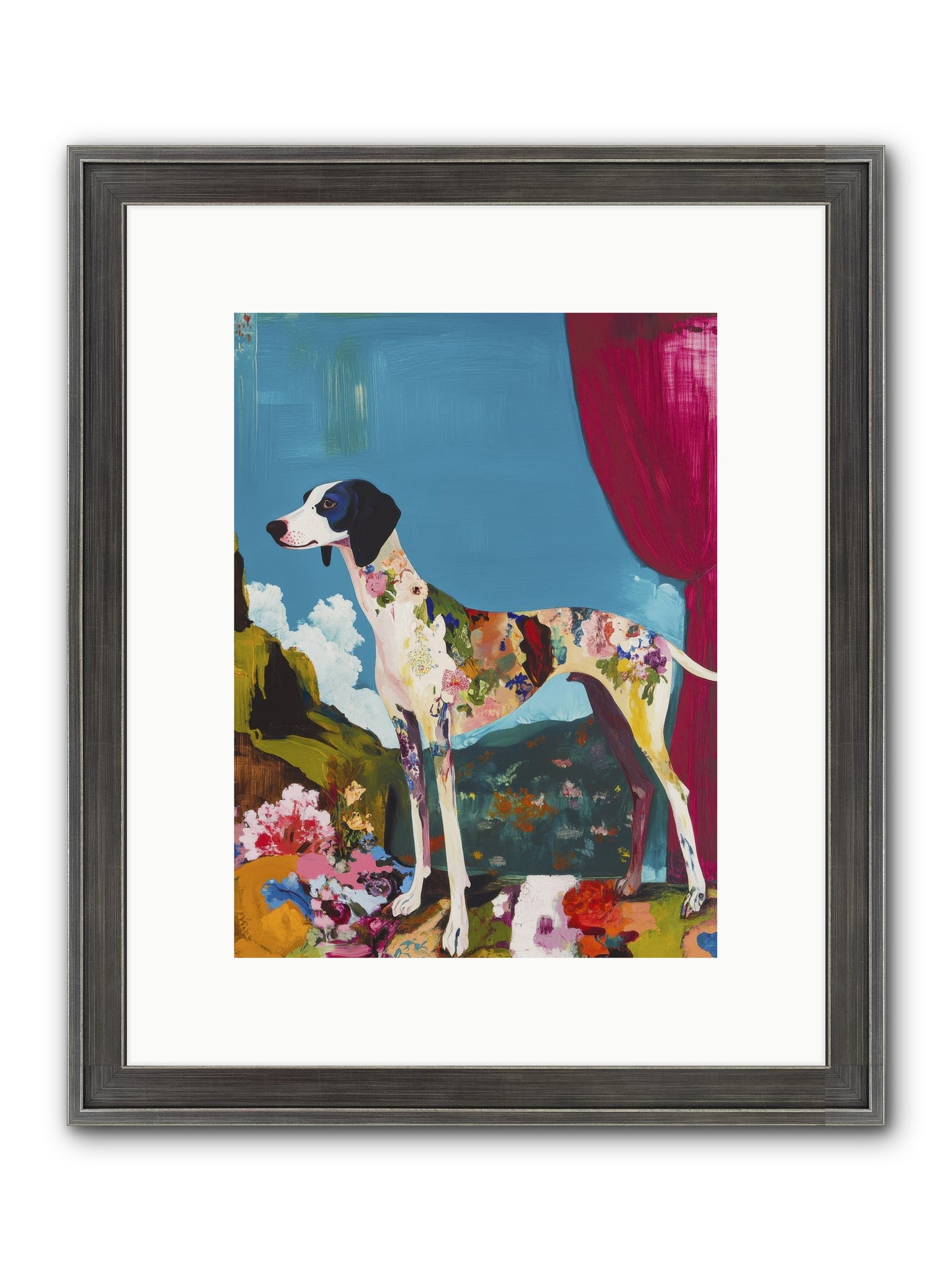 Rosie Belle Framed Print - Slimwoods Black/Silver 9x12