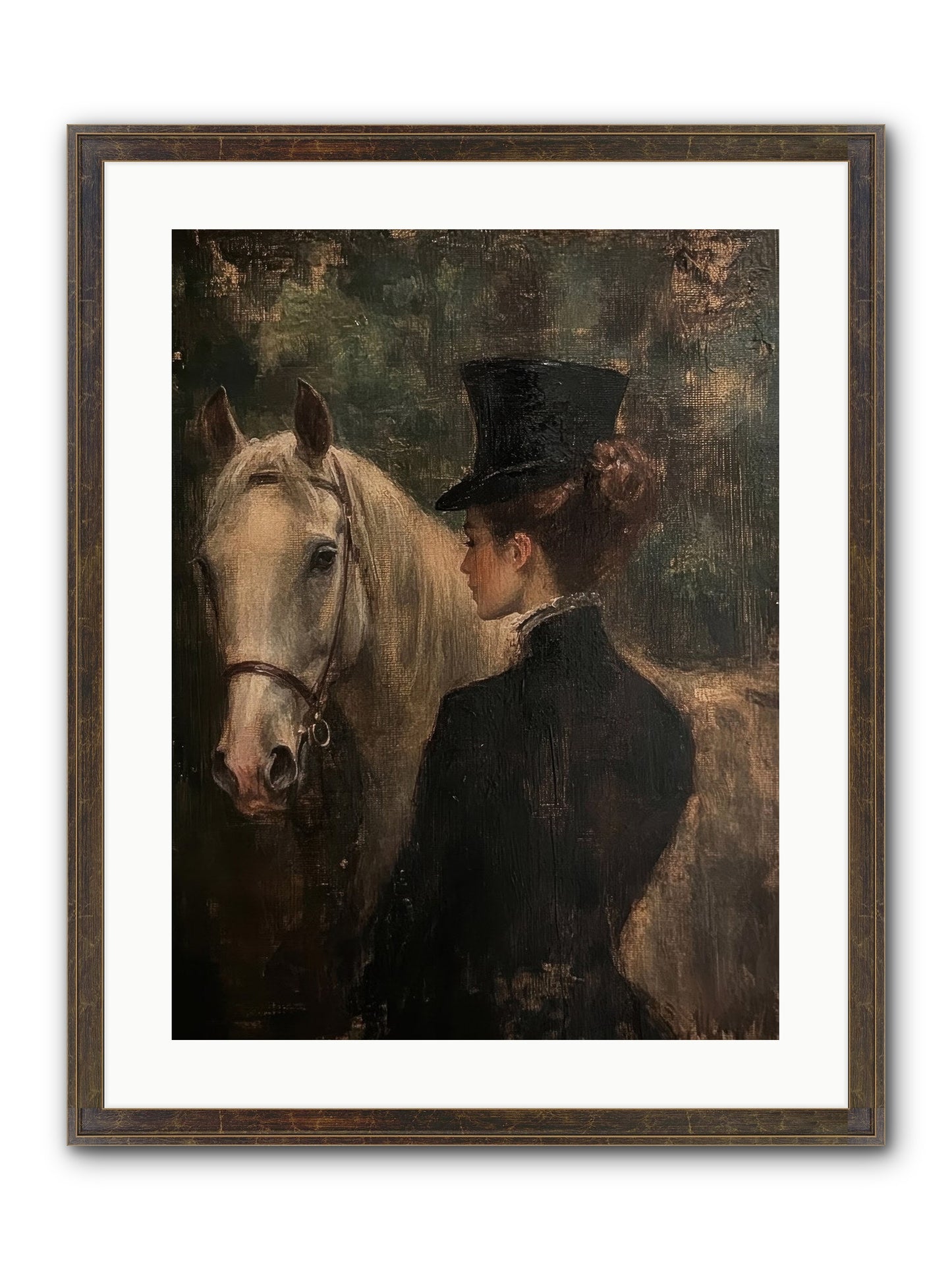 Rough Cut Diamond Framed Print - Slimwoods Black/Gold 18x24