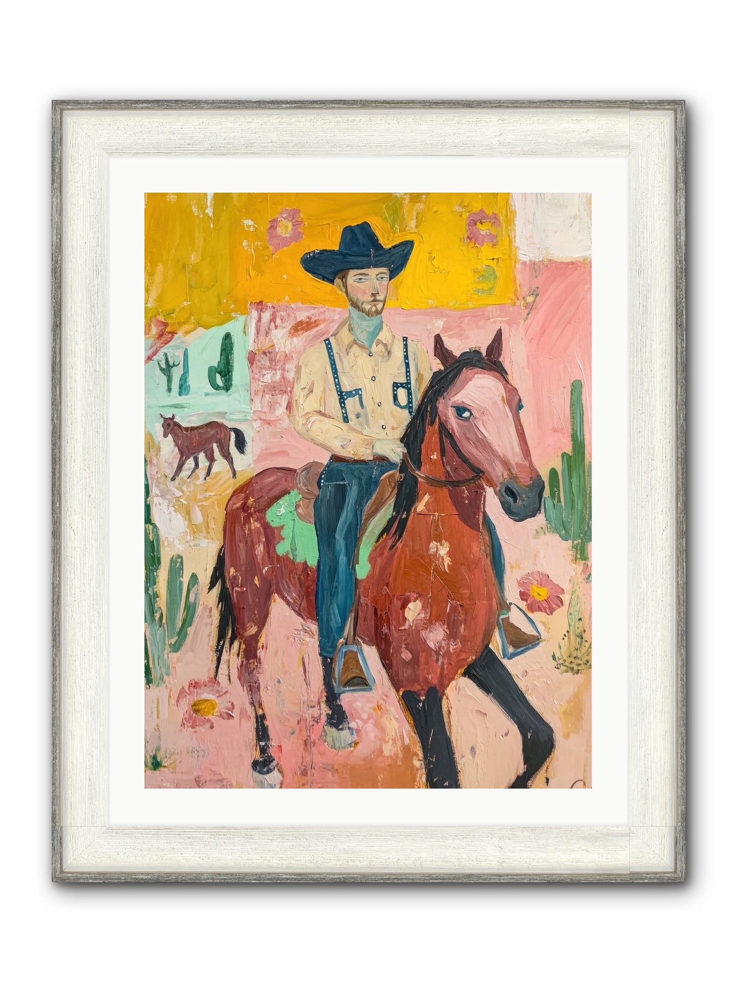 Rough Stock Glory Framed Print - Driftwood White 24x32